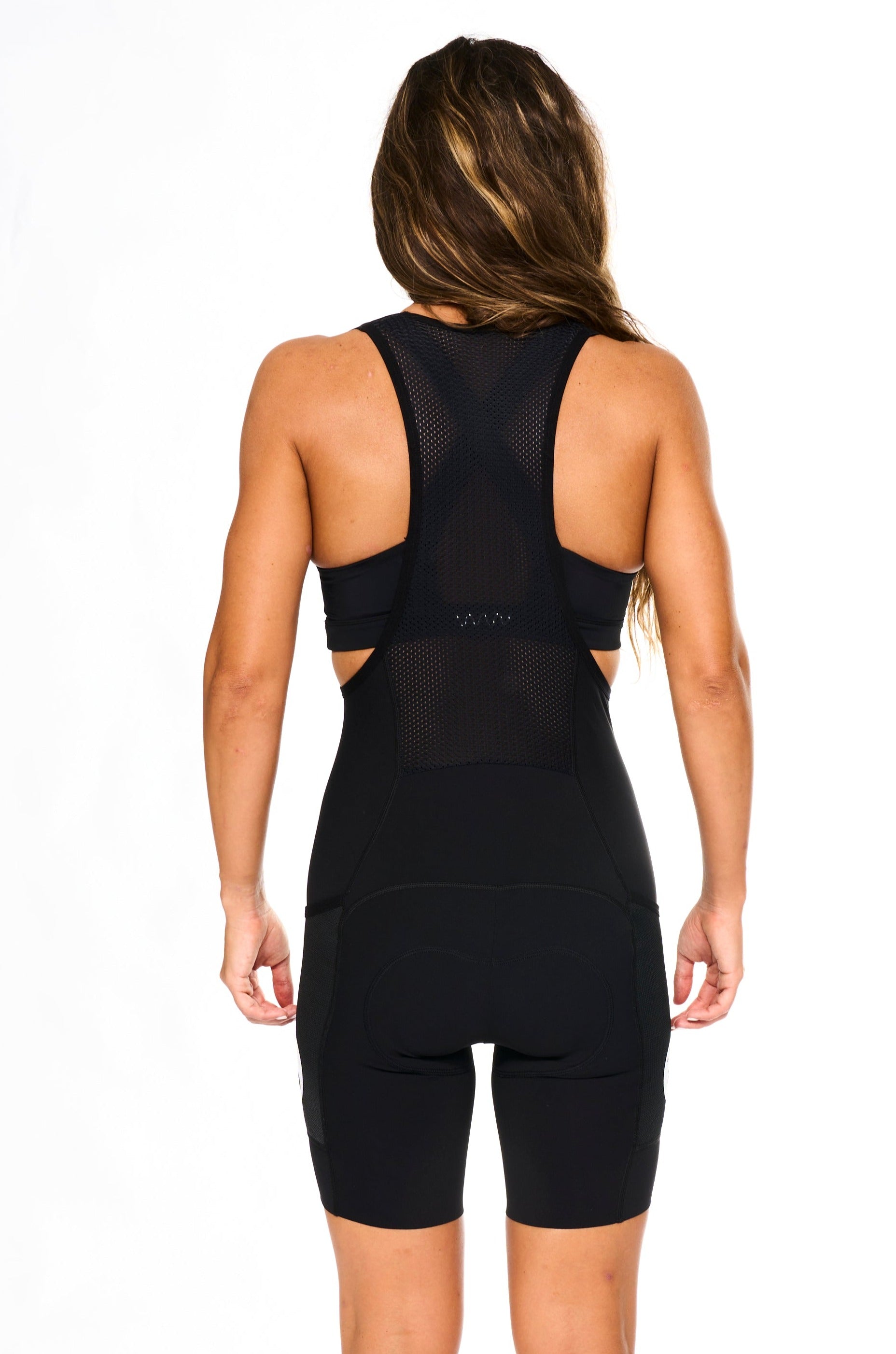 Women's Pannier Cycling Bib Shorts - Black