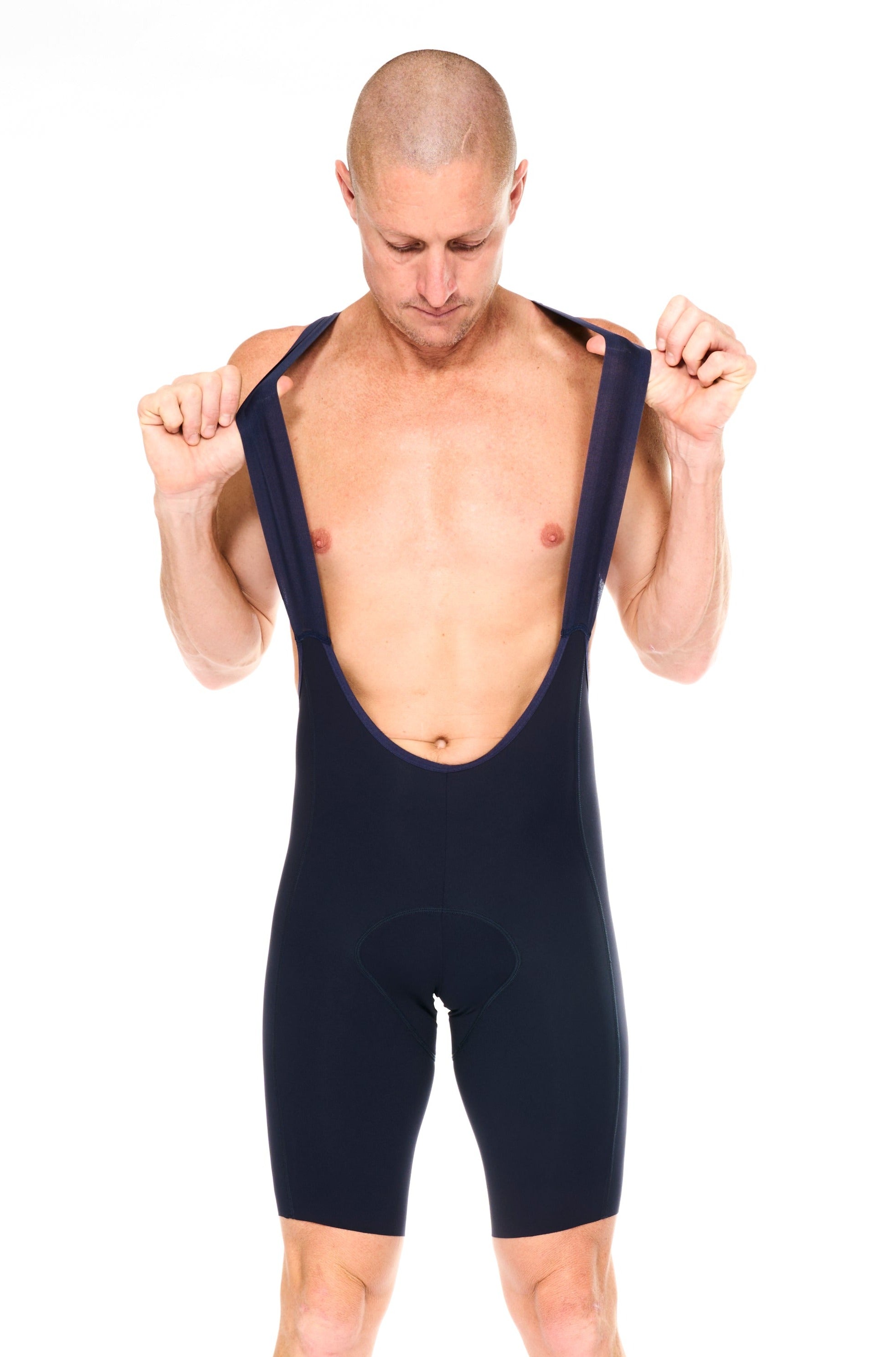 men's velocity 2.0 cycling bib shorts  - matte deep navy