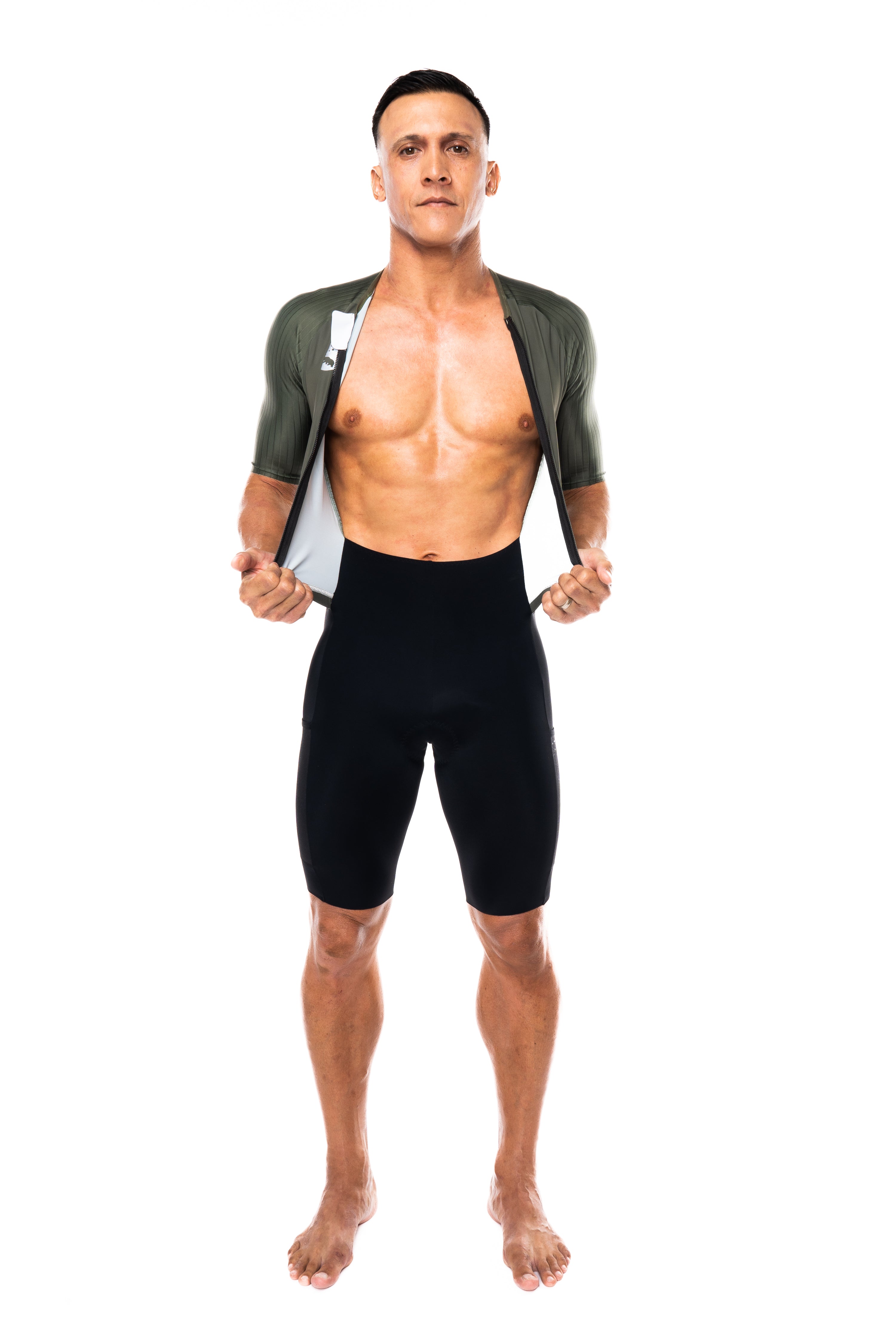 men's hi velocity X triathlon suit - olive