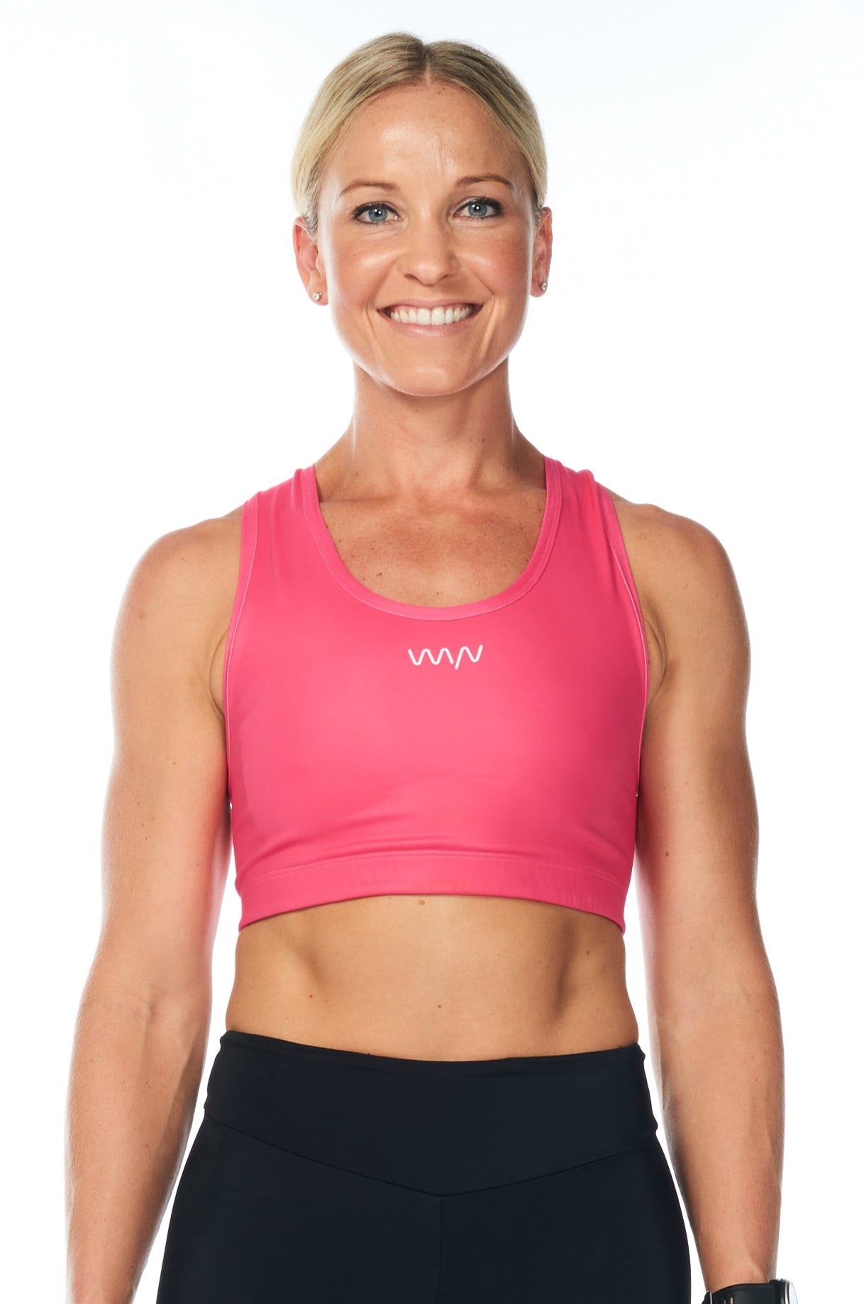 racergirl racerback sports bra - raspberry