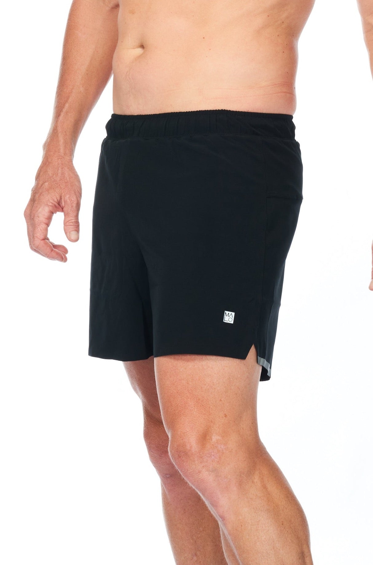 WYN by MALO noosa 2.0 run short (5")- black