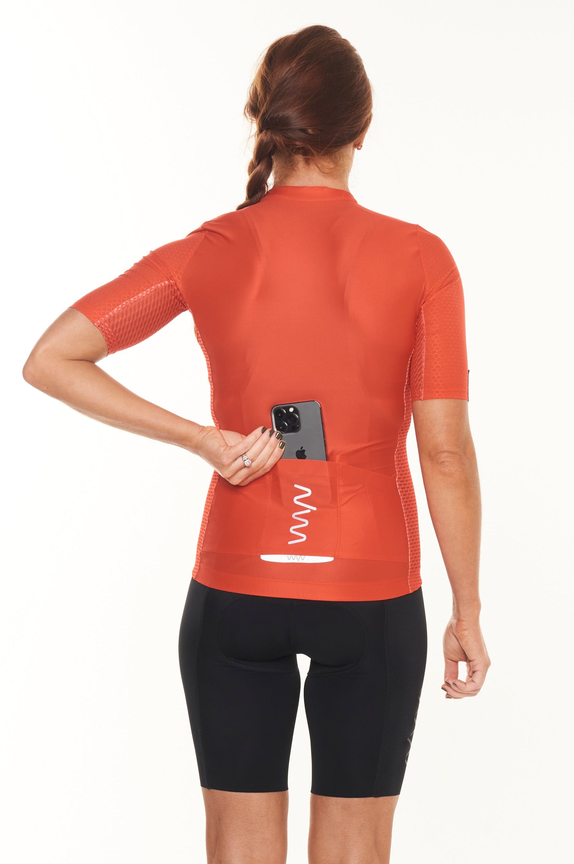 Women's LUCEO Hex Racer Cycling Jersey - Flame