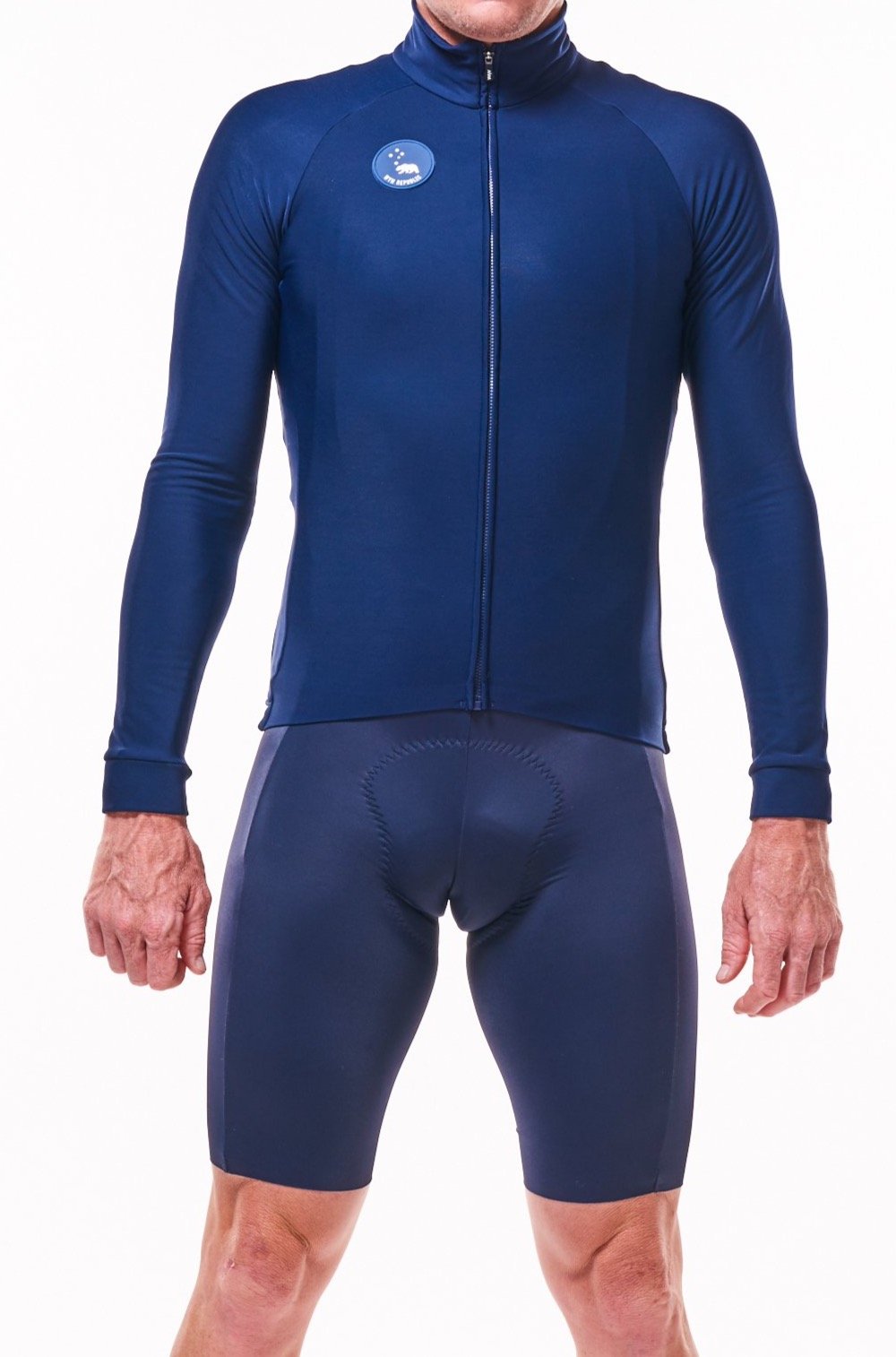 Men's Italian Thermal Cycling Jacket - Deep Navy – WYN republic