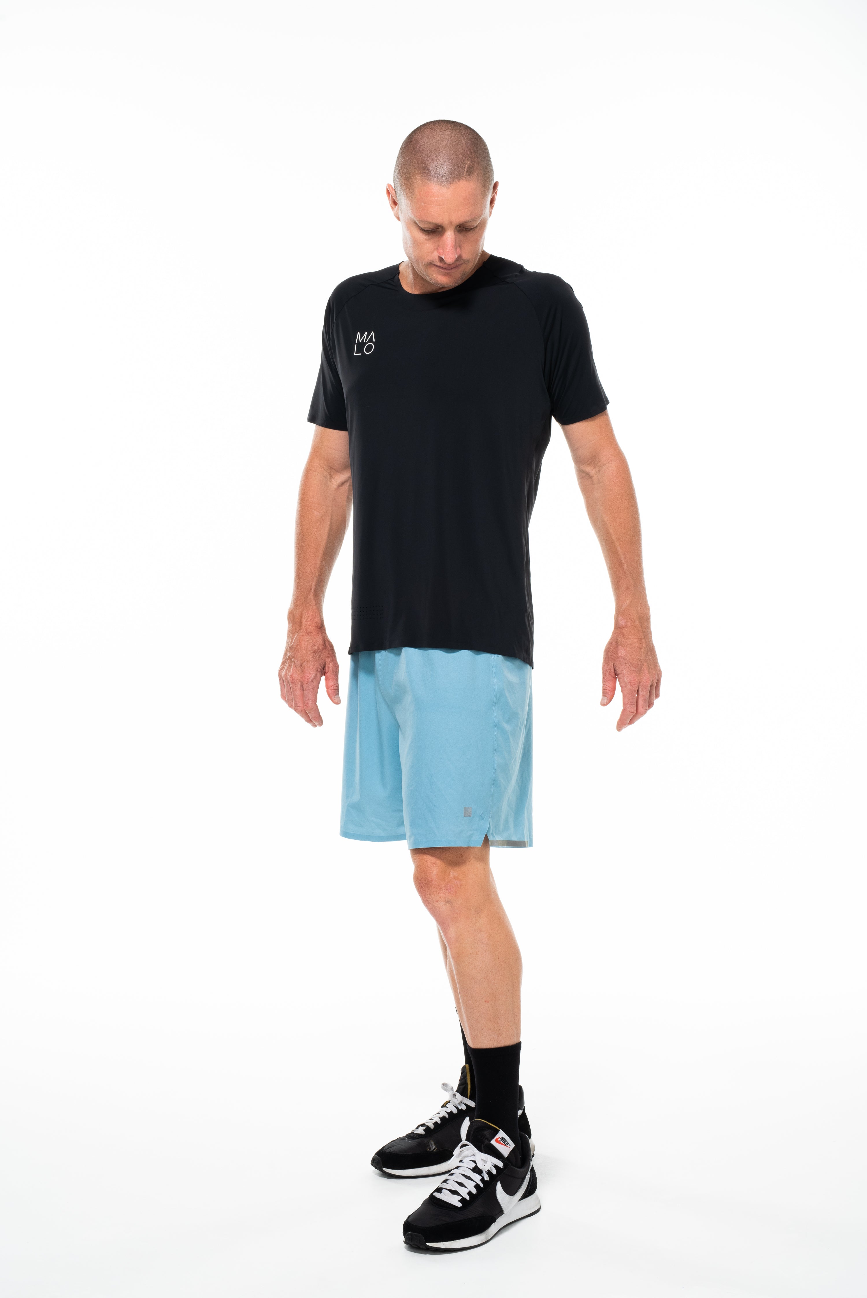 WYN by MALO noosa 2.0 run short (7")- mist