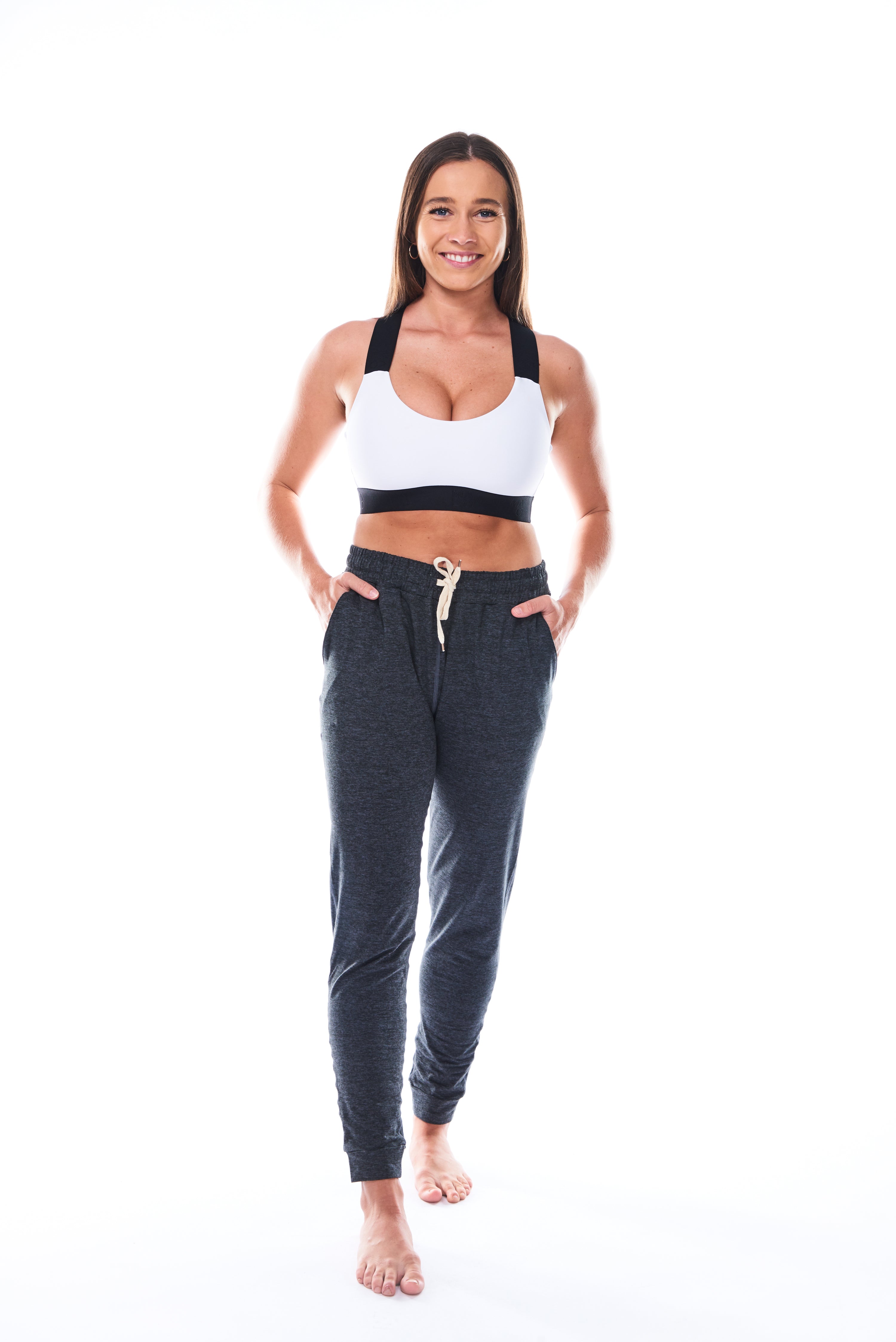 WYN Women's Full-Length Jogger 28" - Slate Heather