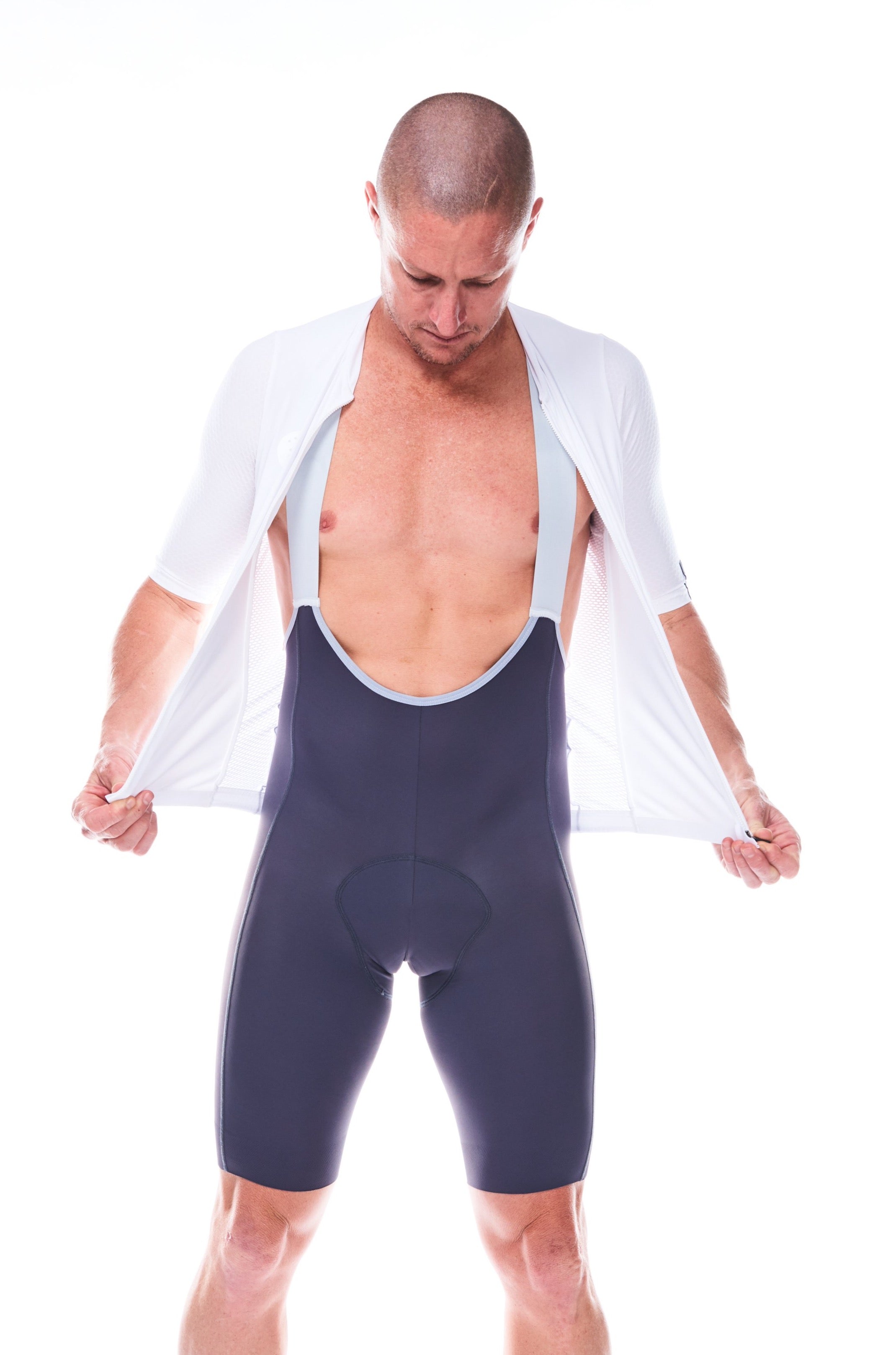 Men's LUCEO Hex Racer Cycling Jersey - White