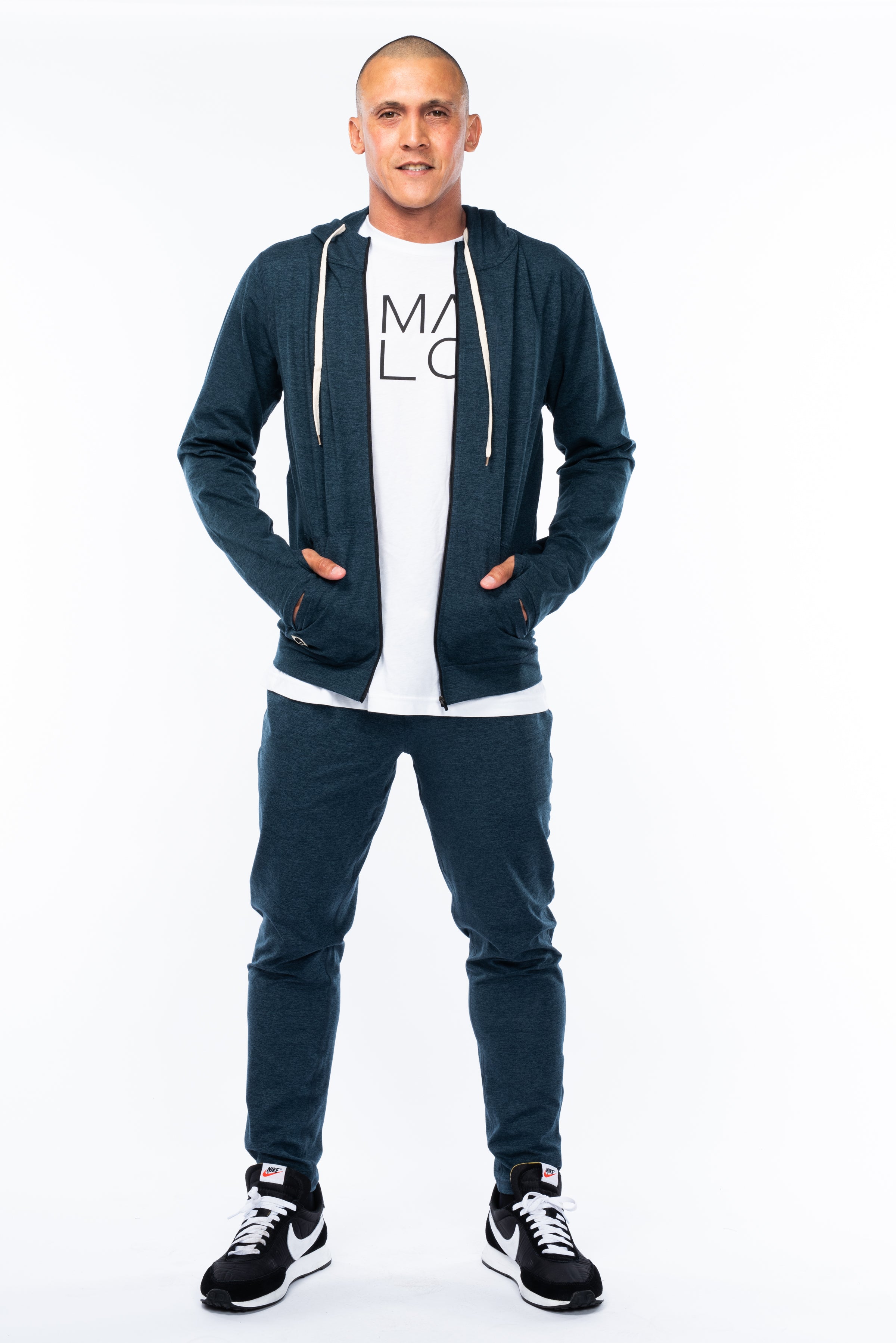 Men's Ultimate Travel Hoodie - Indigo Heather