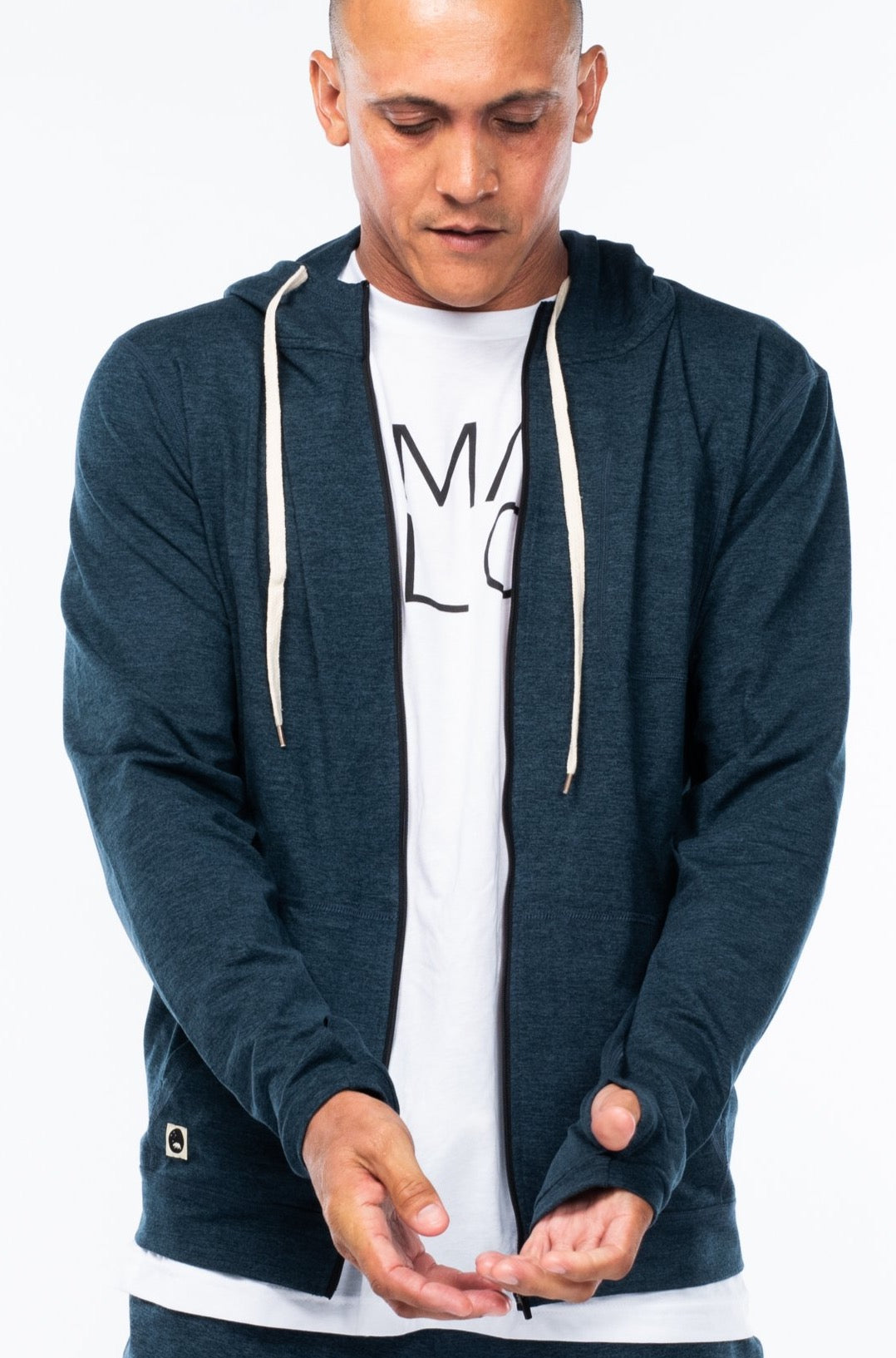 Men's Ultimate Travel Hoodie - Indigo Heather