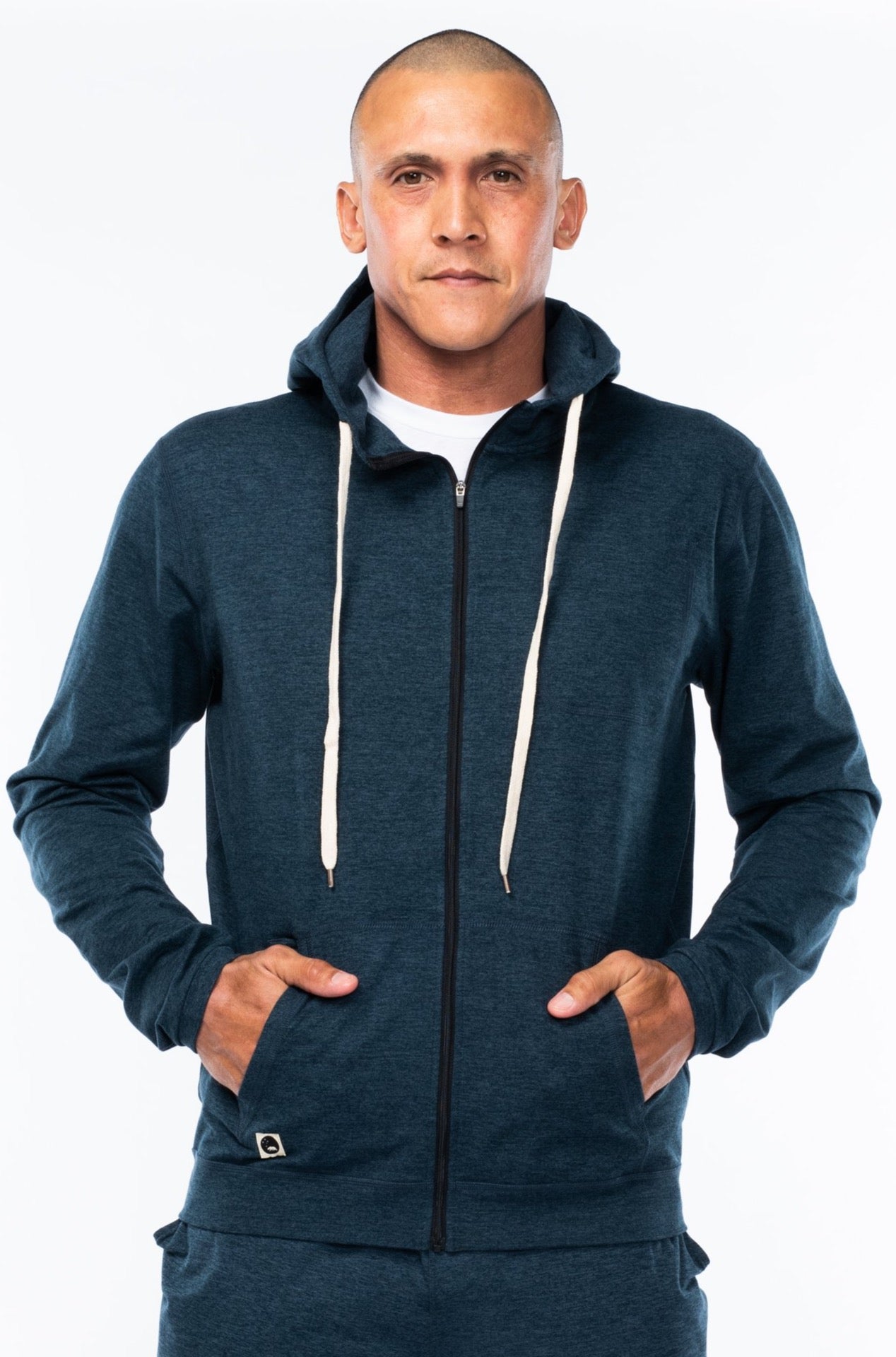 Men's Ultimate Travel Hoodie - Indigo Heather