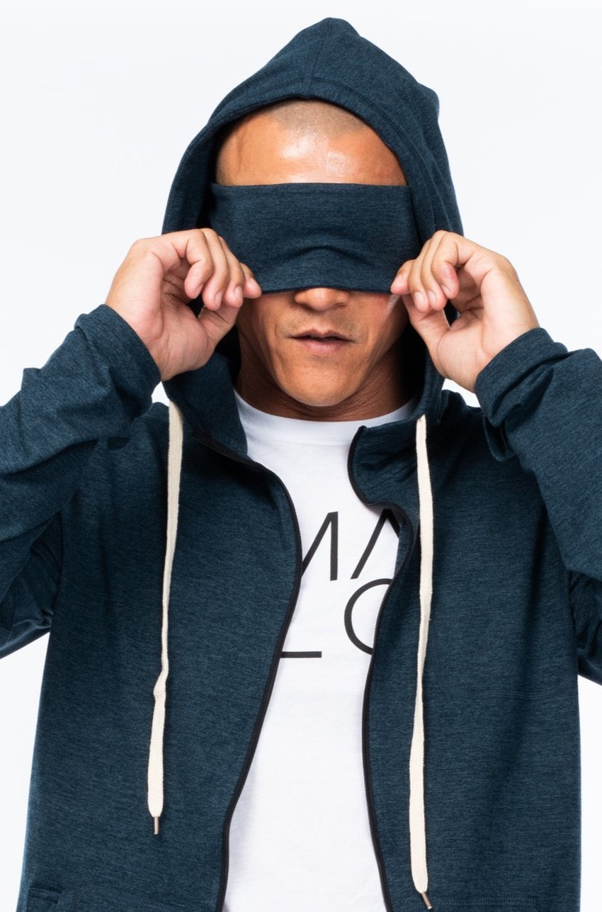 Men's Ultimate Travel Hoodie - Indigo Heather