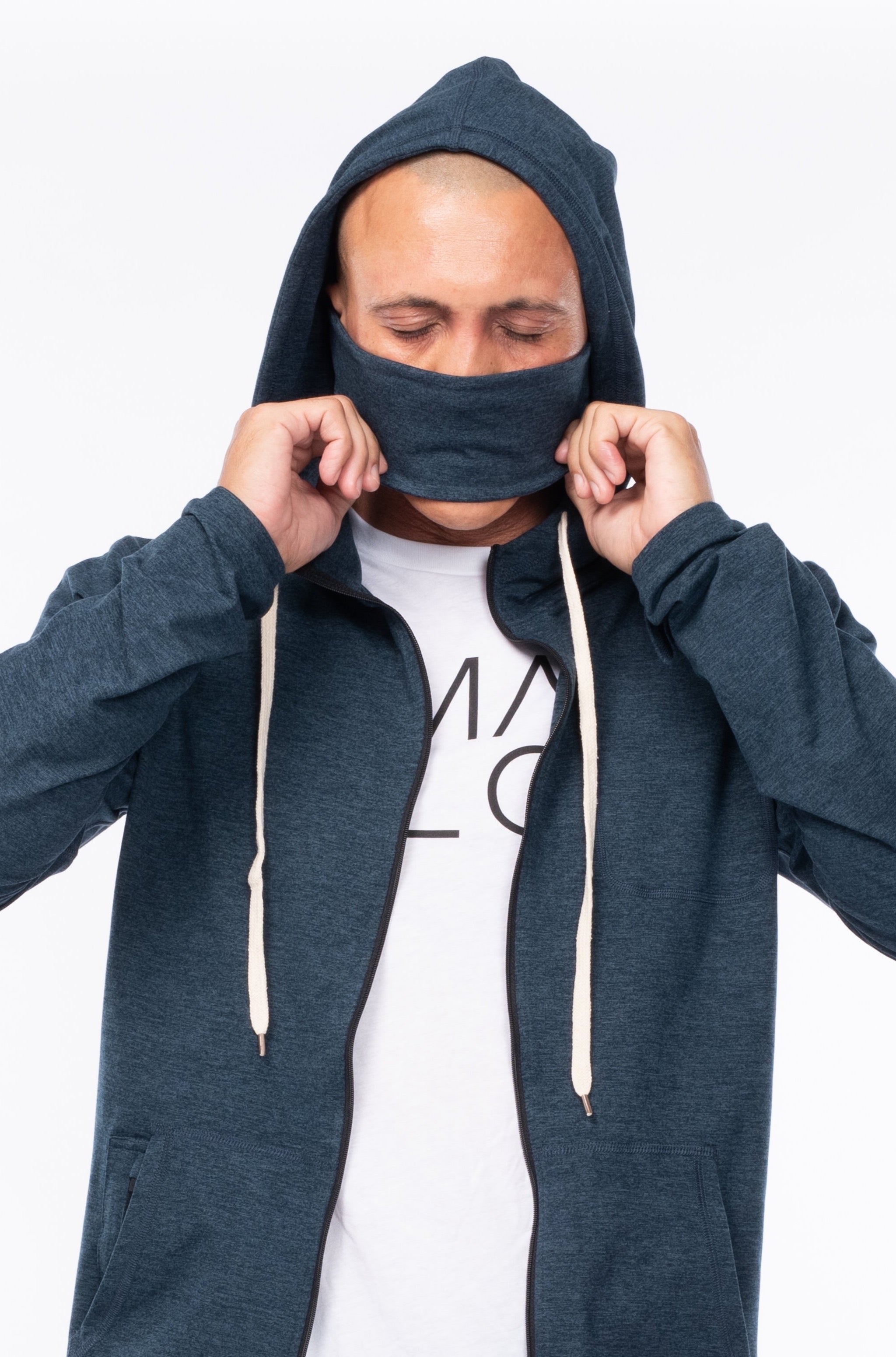 Men's Ultimate Travel Hoodie - Indigo Heather