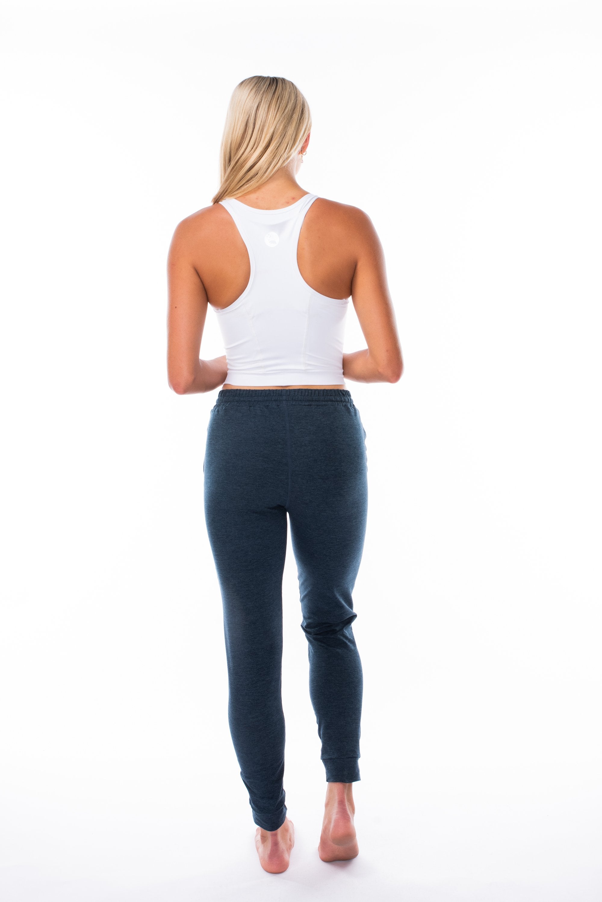 WYN Women's Full-Length Jogger 28" - Indigo Heather
