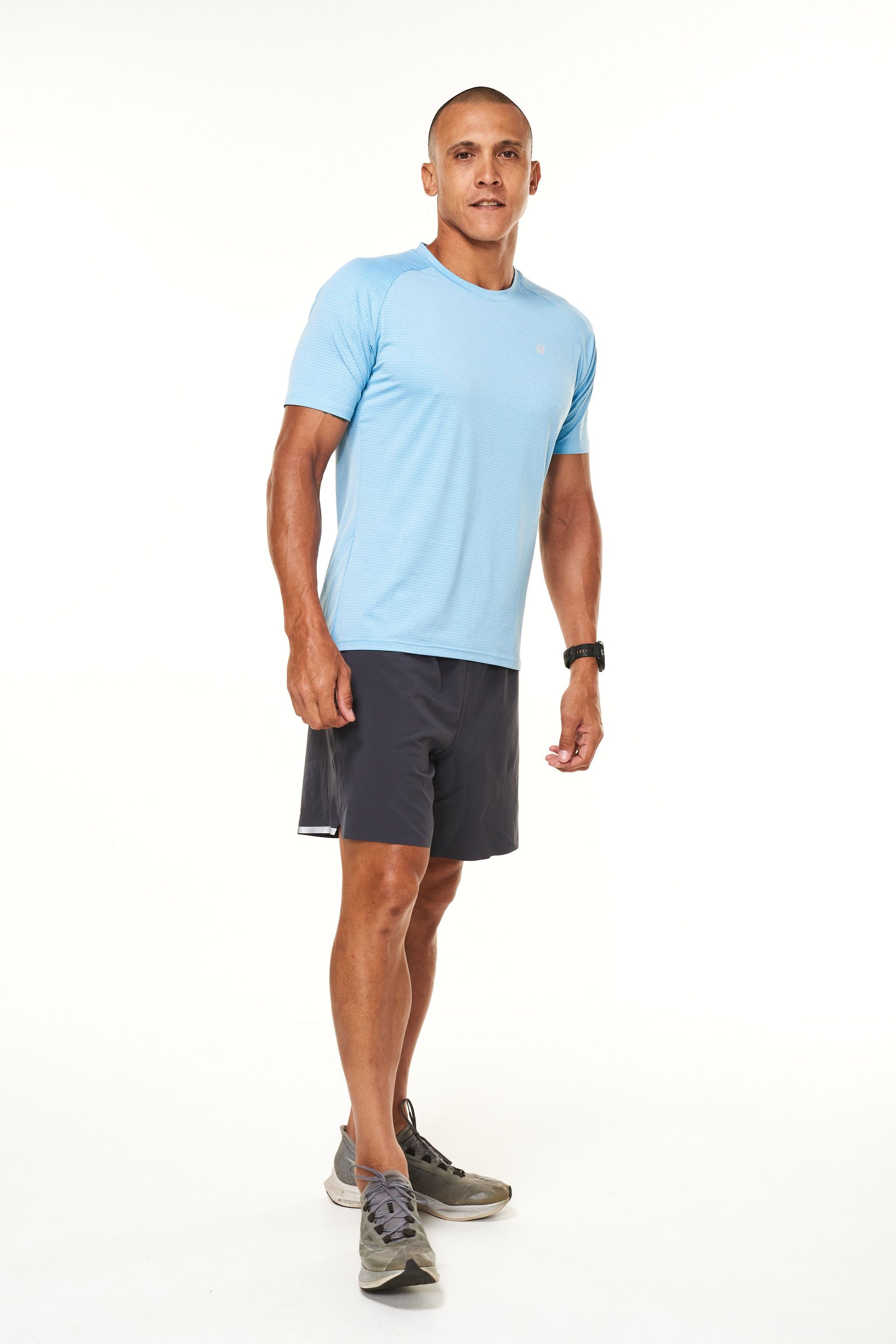 WYN by MALO noosa 2.0 run short (7")- charcoal