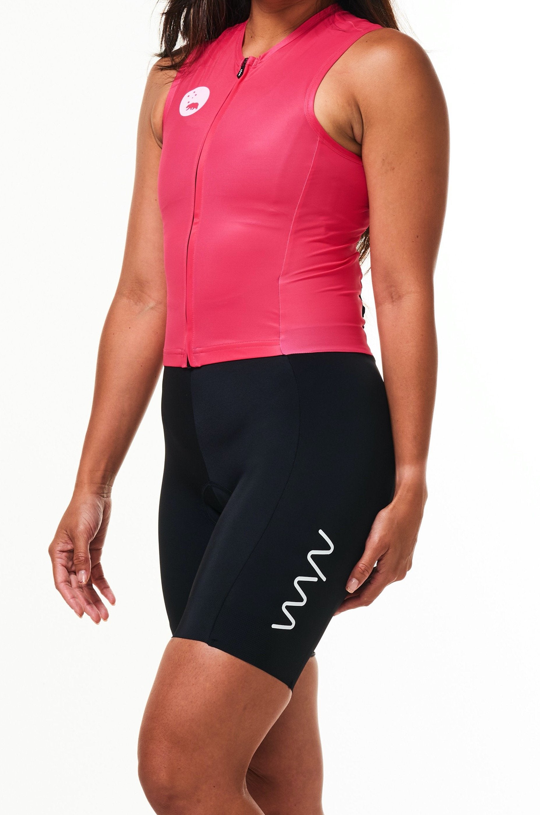 women's tri classics sleeveless suit  - raspberry