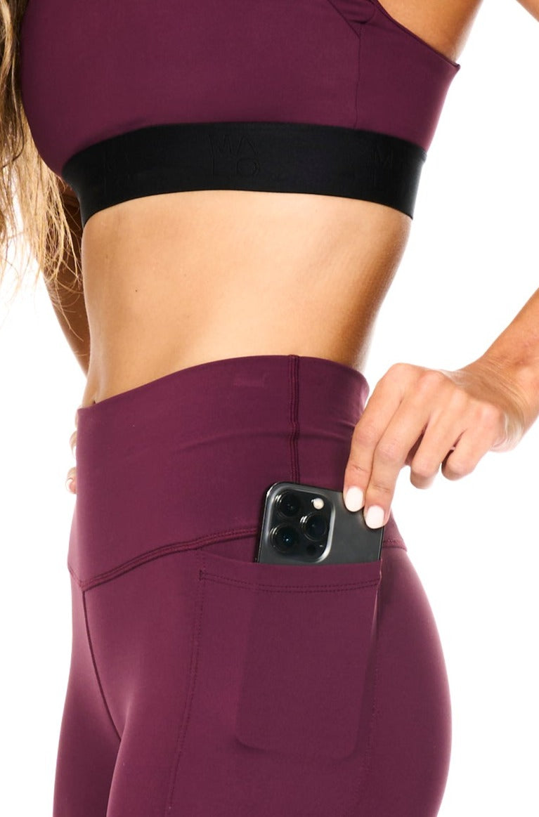 WYN by MALO PR shorts 2.0 (with side pockets) - shiraz
