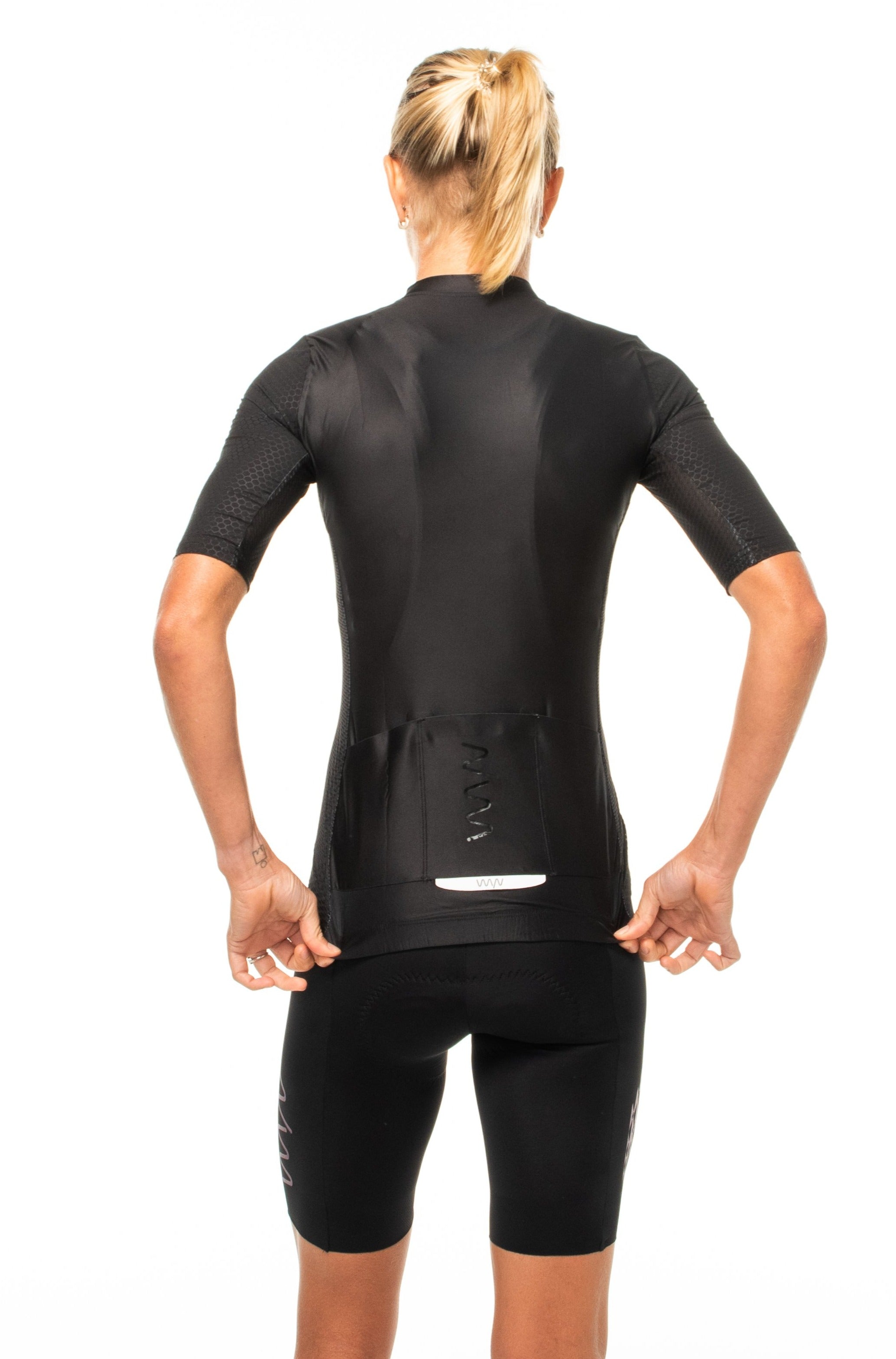 Women's LUCEO Hex Racer Cycling Jersey - Black