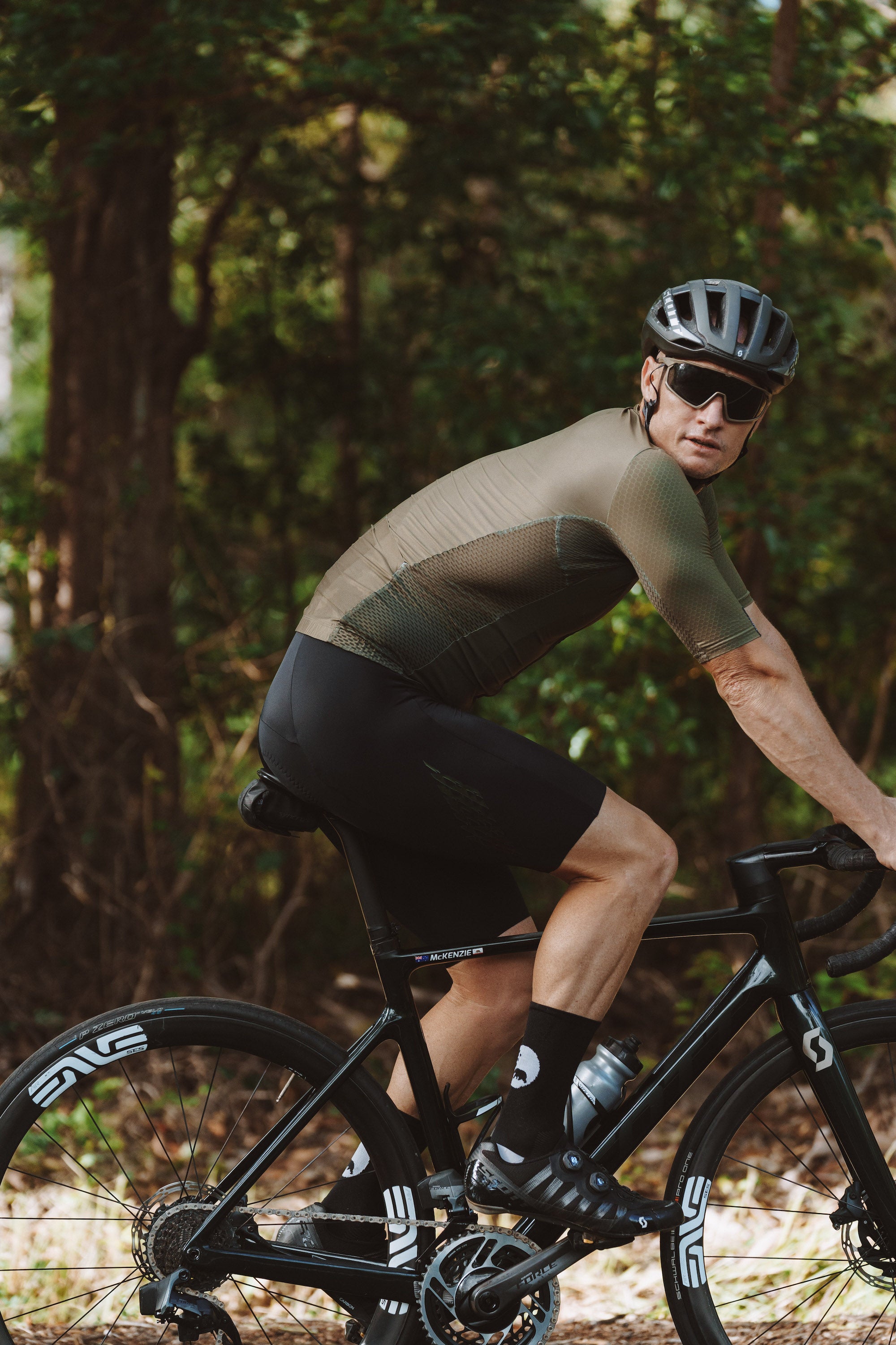 cycling gear eur shop WYN Republic - Men's Luceo Hex Racer Cycling Jersey - Olive