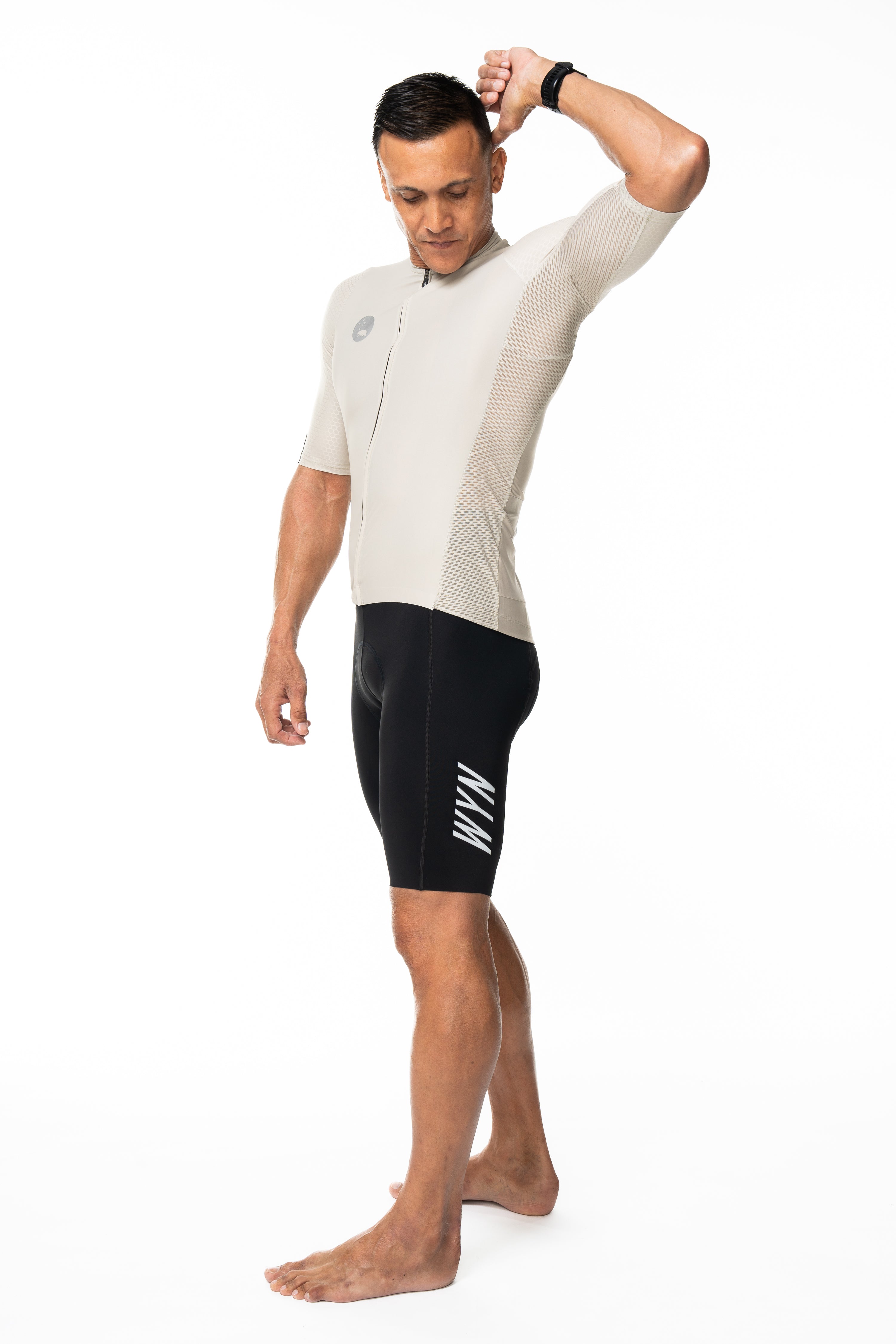 men's LUCEO hex racer cycling jersey - champagne