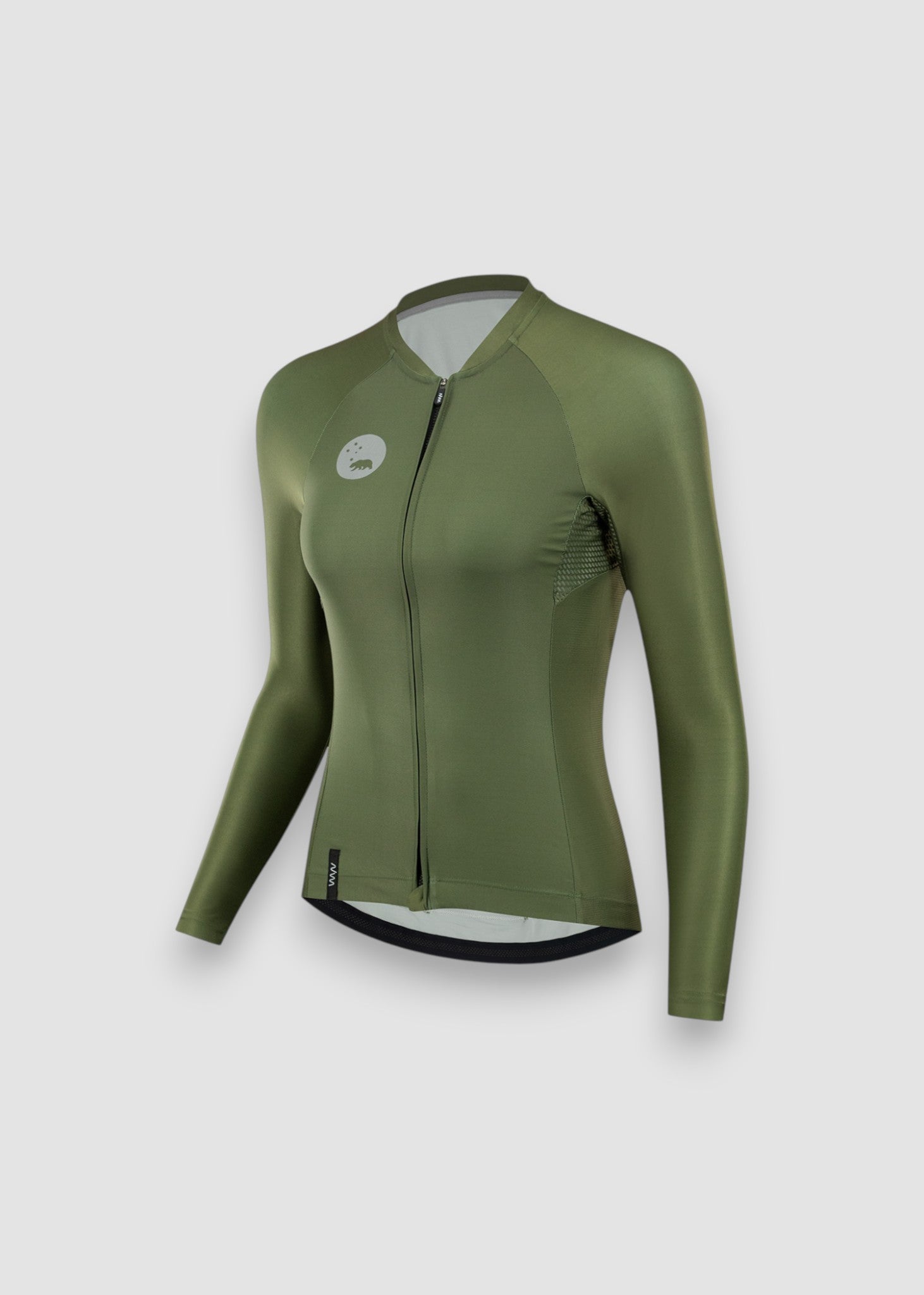 Women's Lightweight Long Sleeve Cycling Jersey - Olive