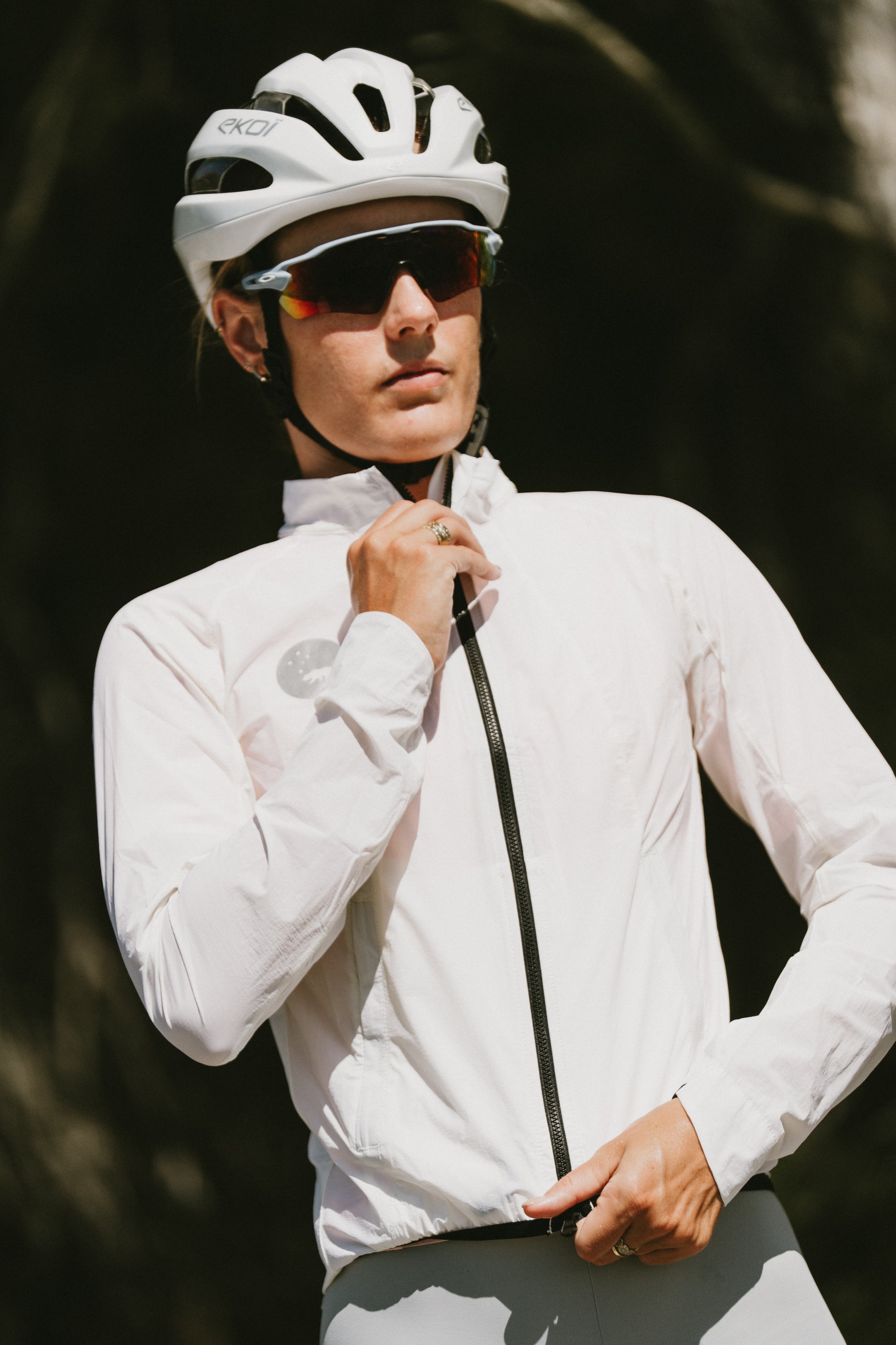 Women's AeroShield Cycling Jacket - White