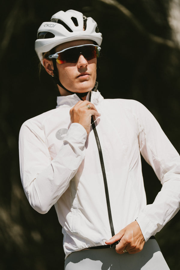 Women's AeroShield Cycling Jacket - White