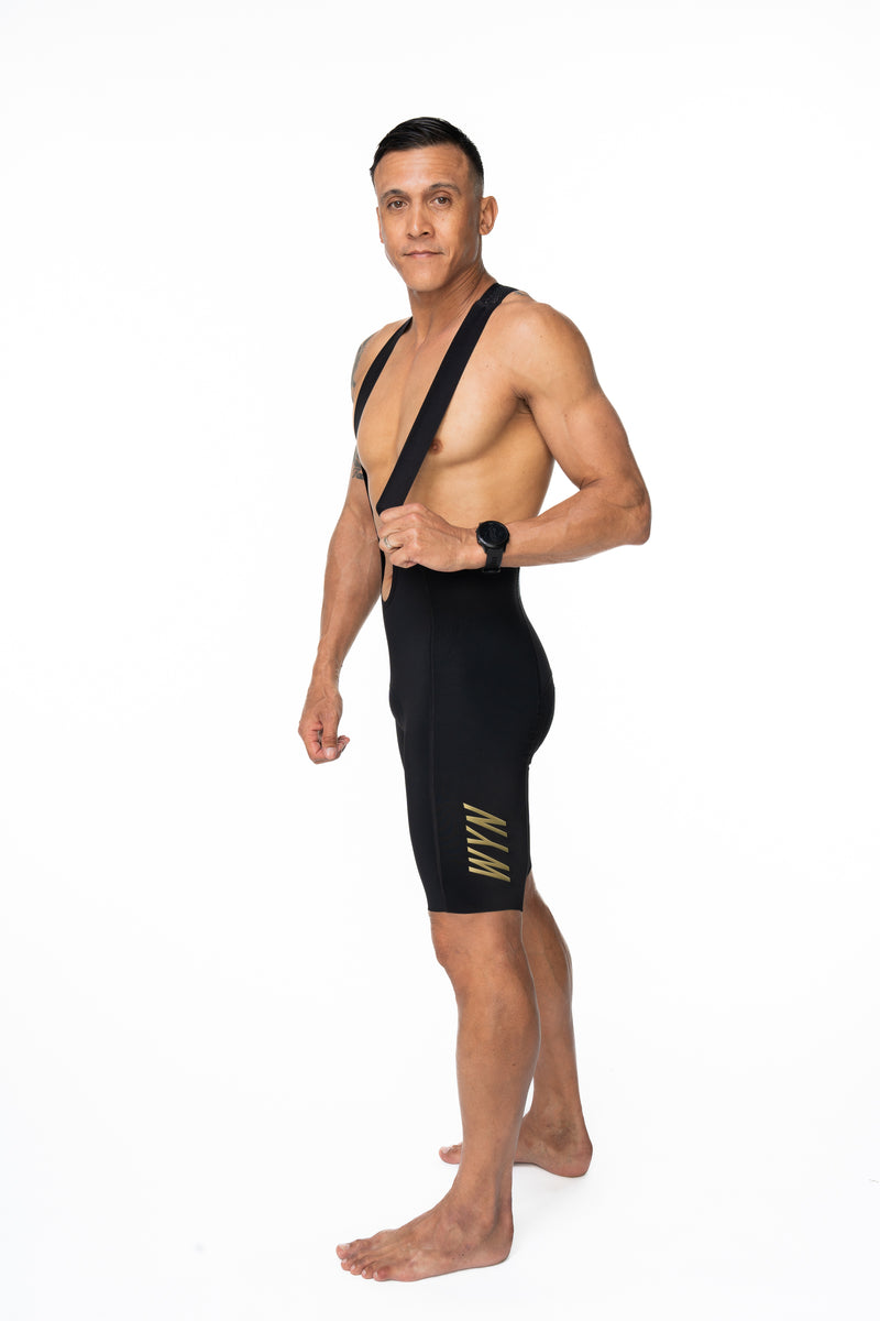 men's WC23 LTD velocity 2.0 cycling bib shorts  - black/gold