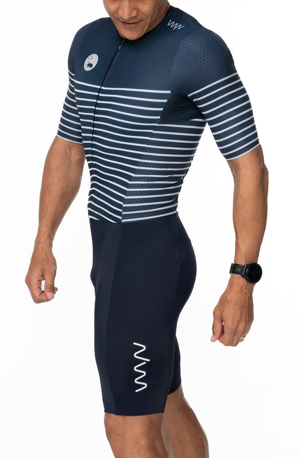 men's WC23 LUCEO+ tri suit - navy stripe