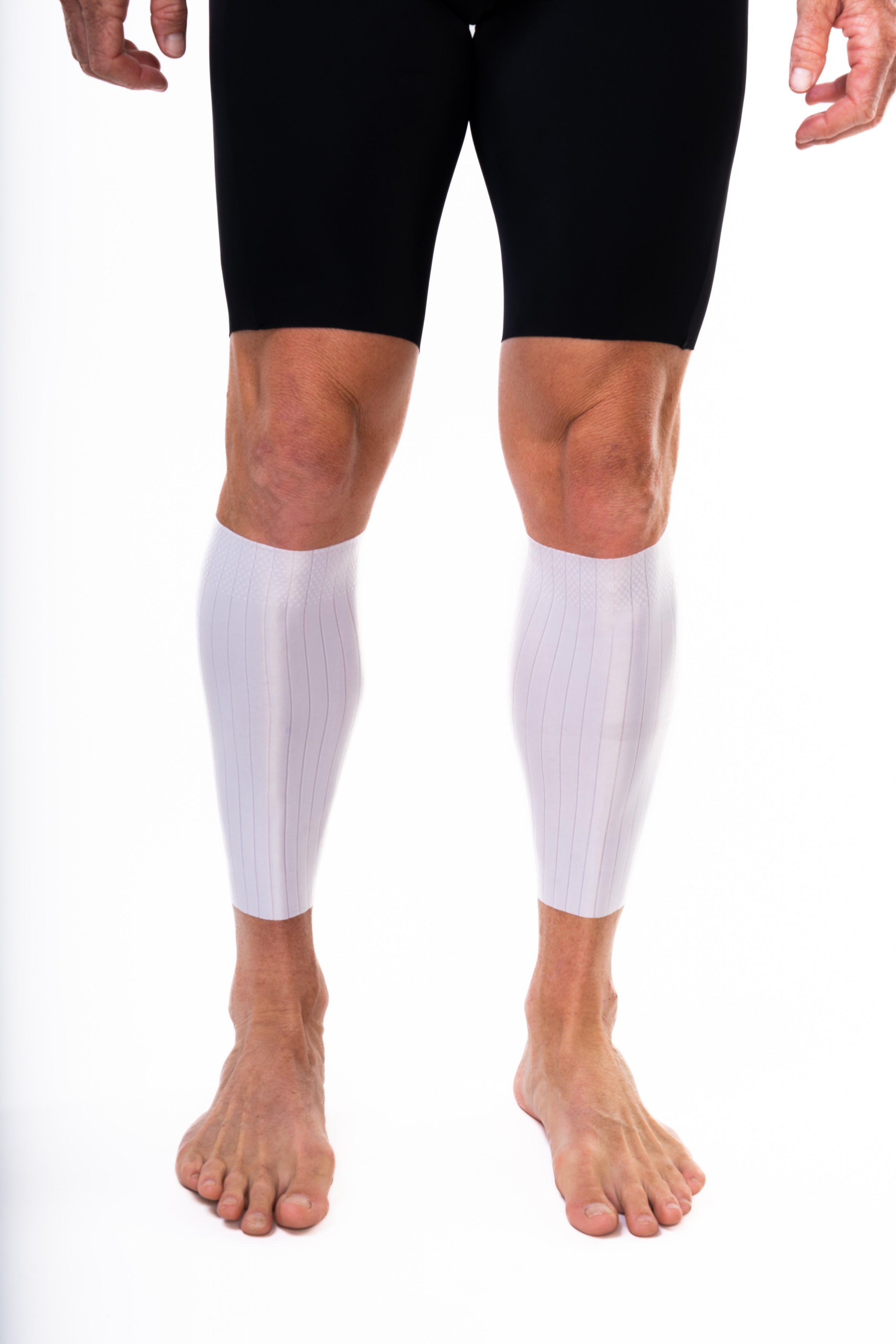 Unisex Aero Calf Sleeves White