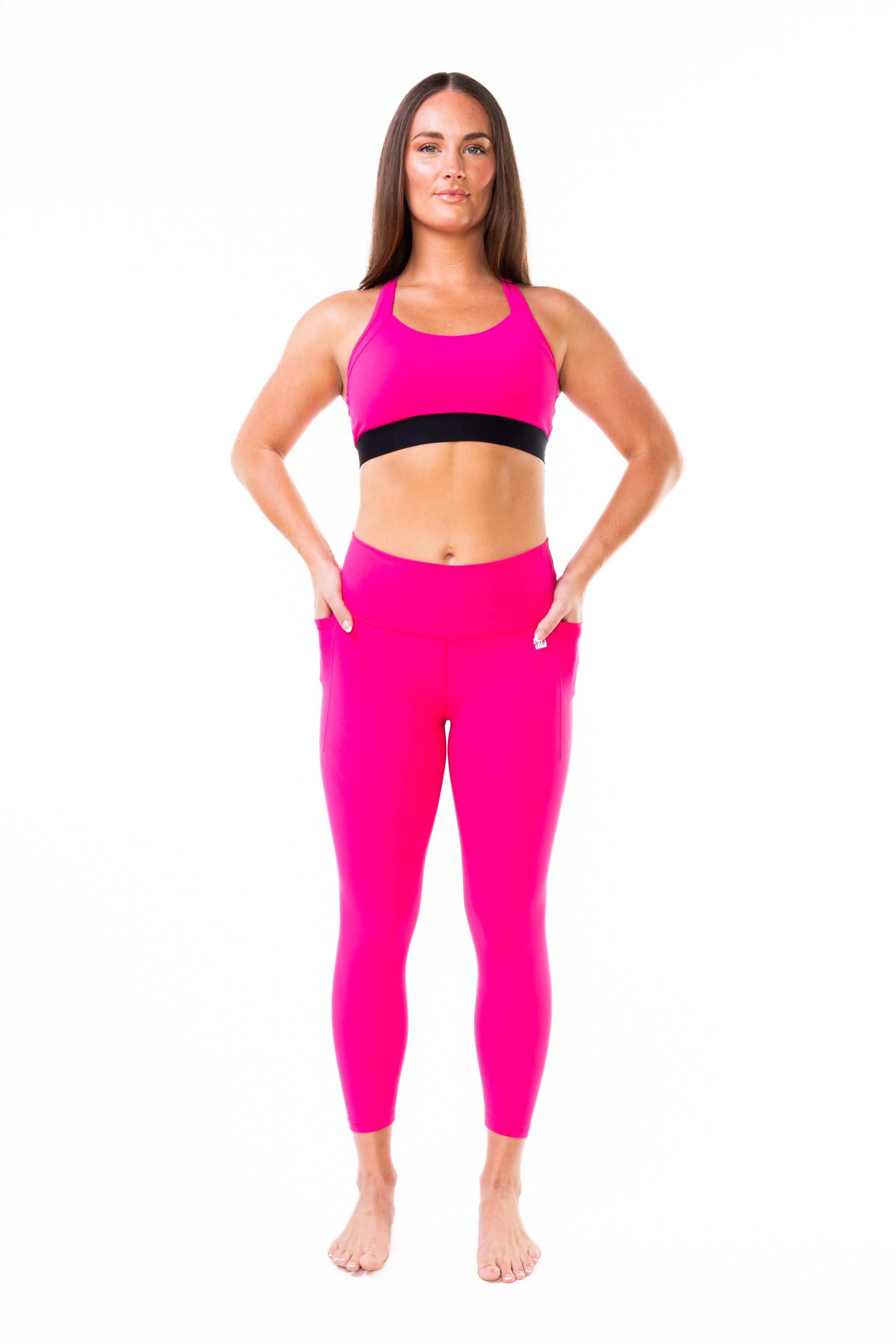 WYN Active Flow And Go 7/8 Tights - Raspberry