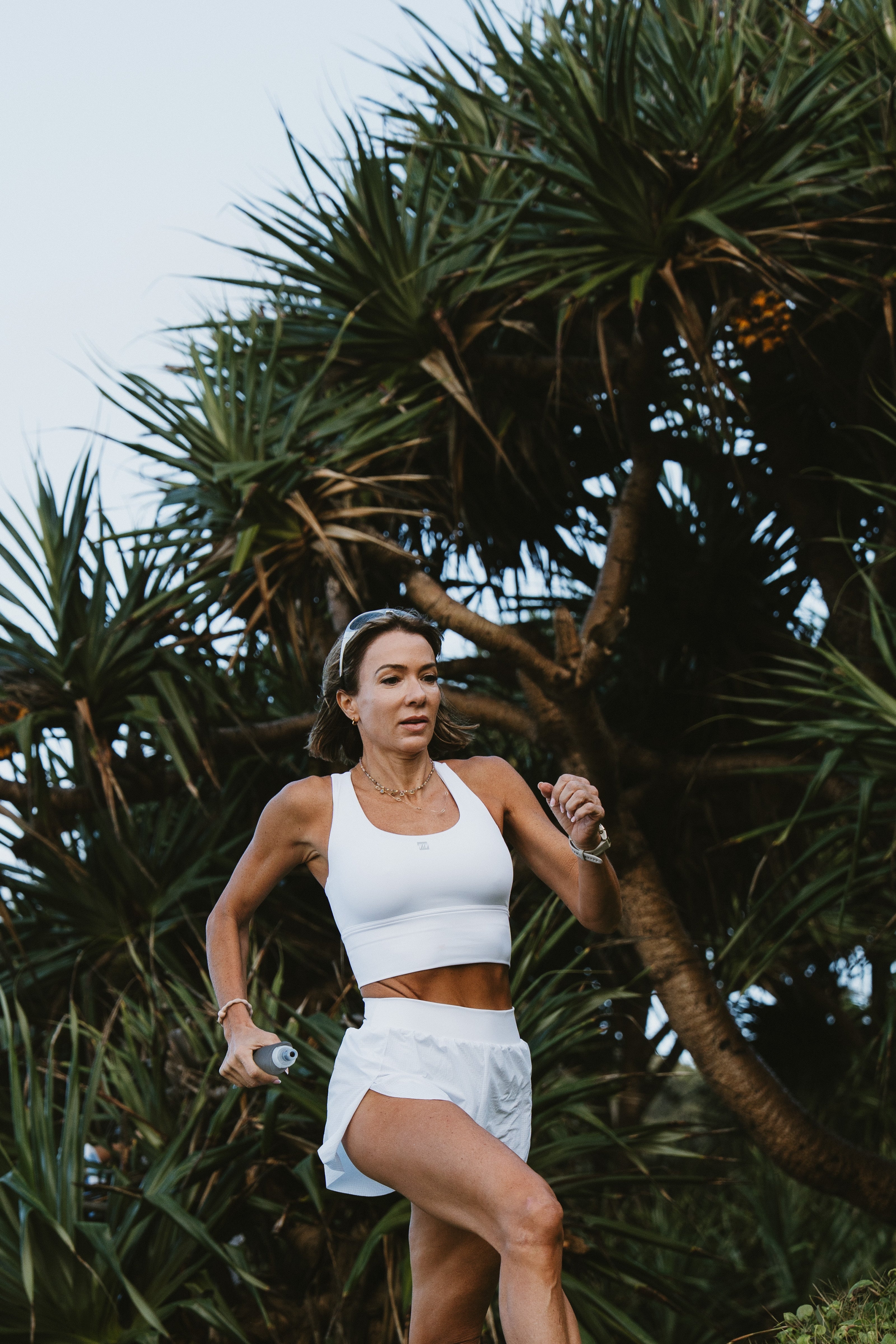 Women's All-In Crop - White