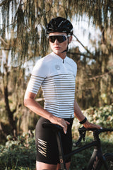 women's WC23 premium cycling jersey - gold stripe