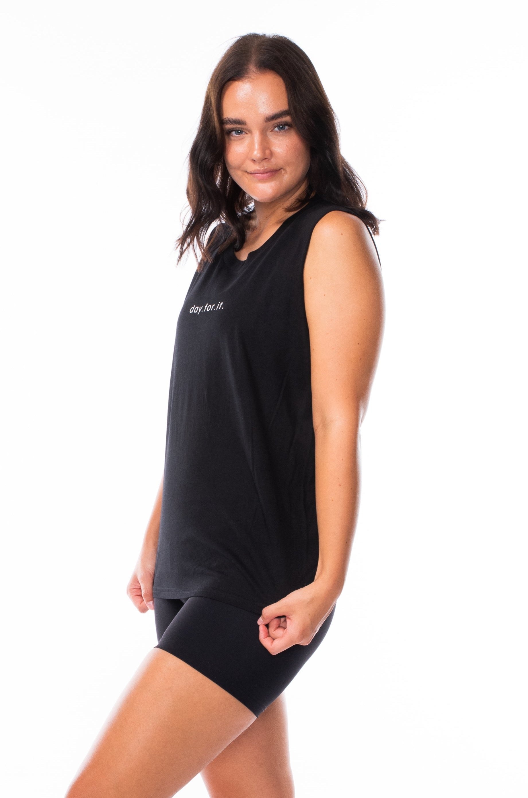 Women's Day For It Tank - Black