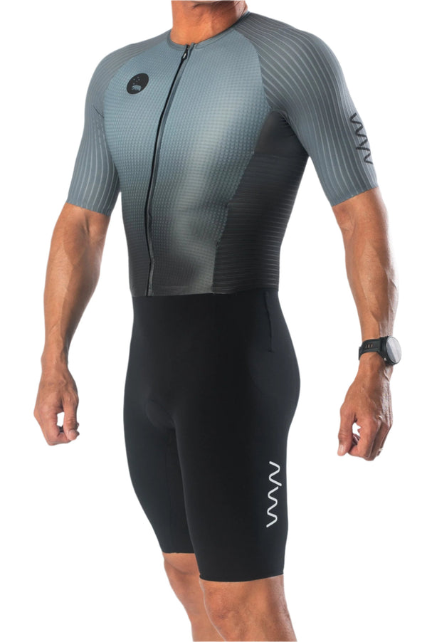 Men's CdA Aero Tri Suit - Gunmetal Gray