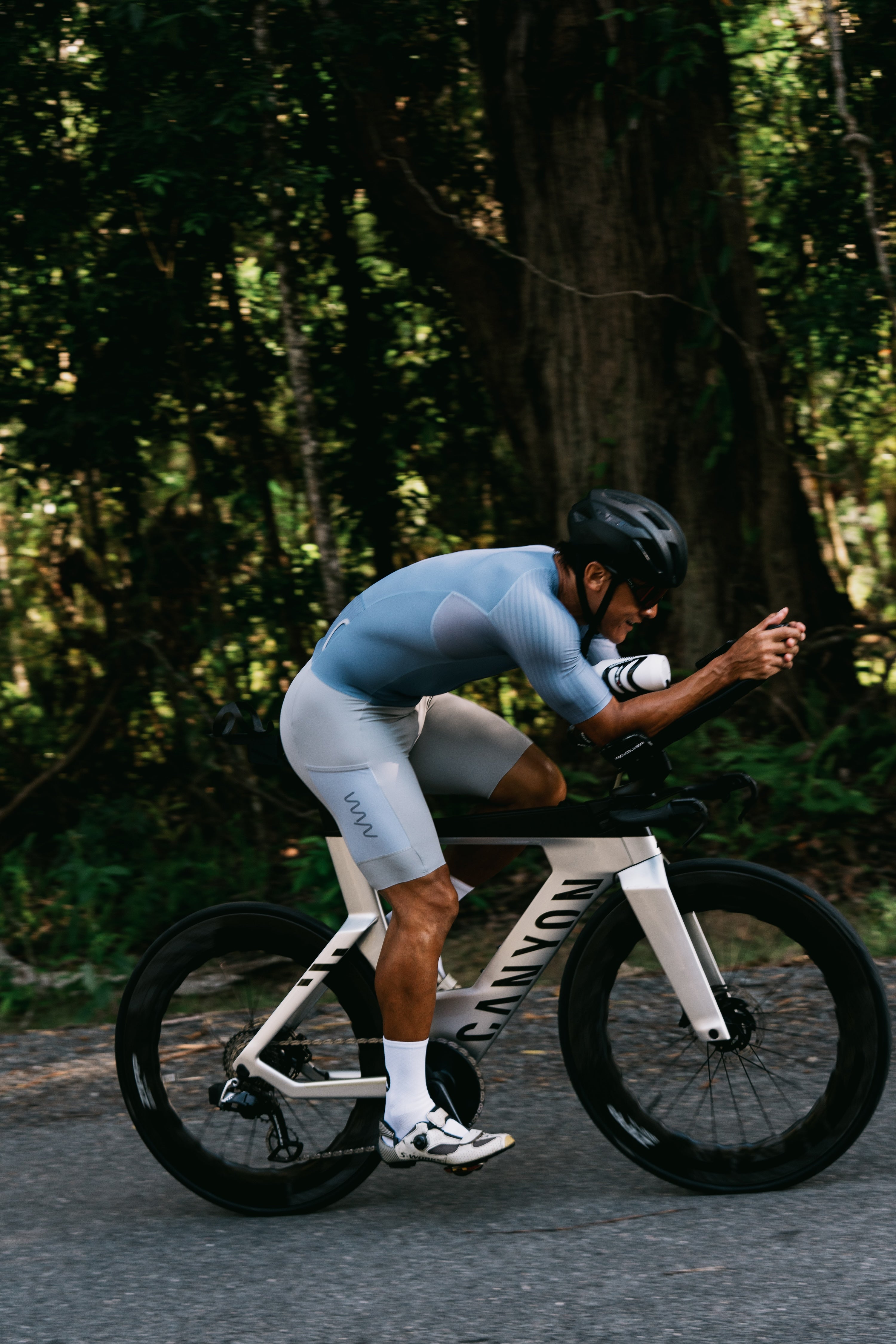 Men's Hi Velocity X Tri Suit - Steel Blue/Platinum