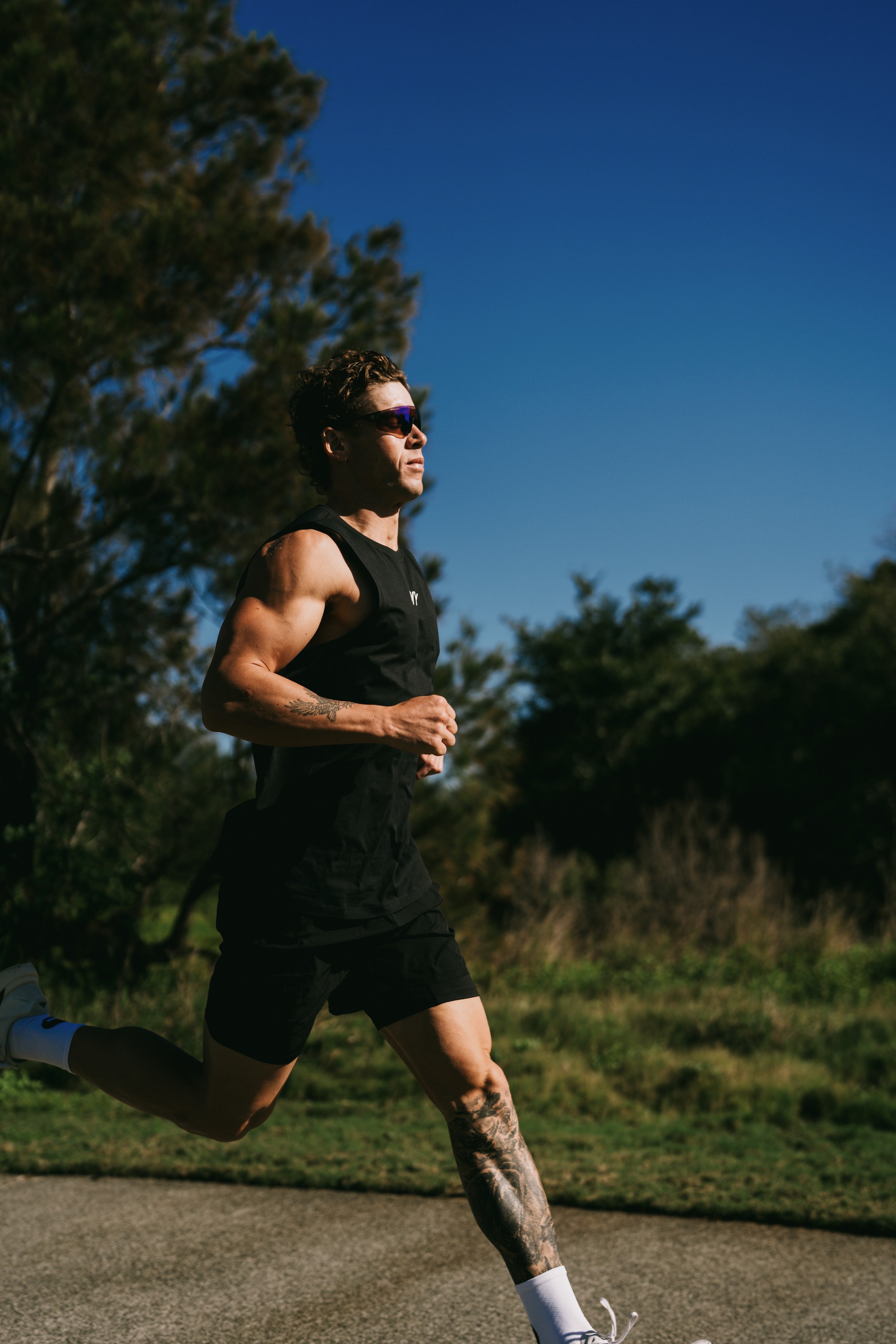 Men's Hybrid Tank - Black