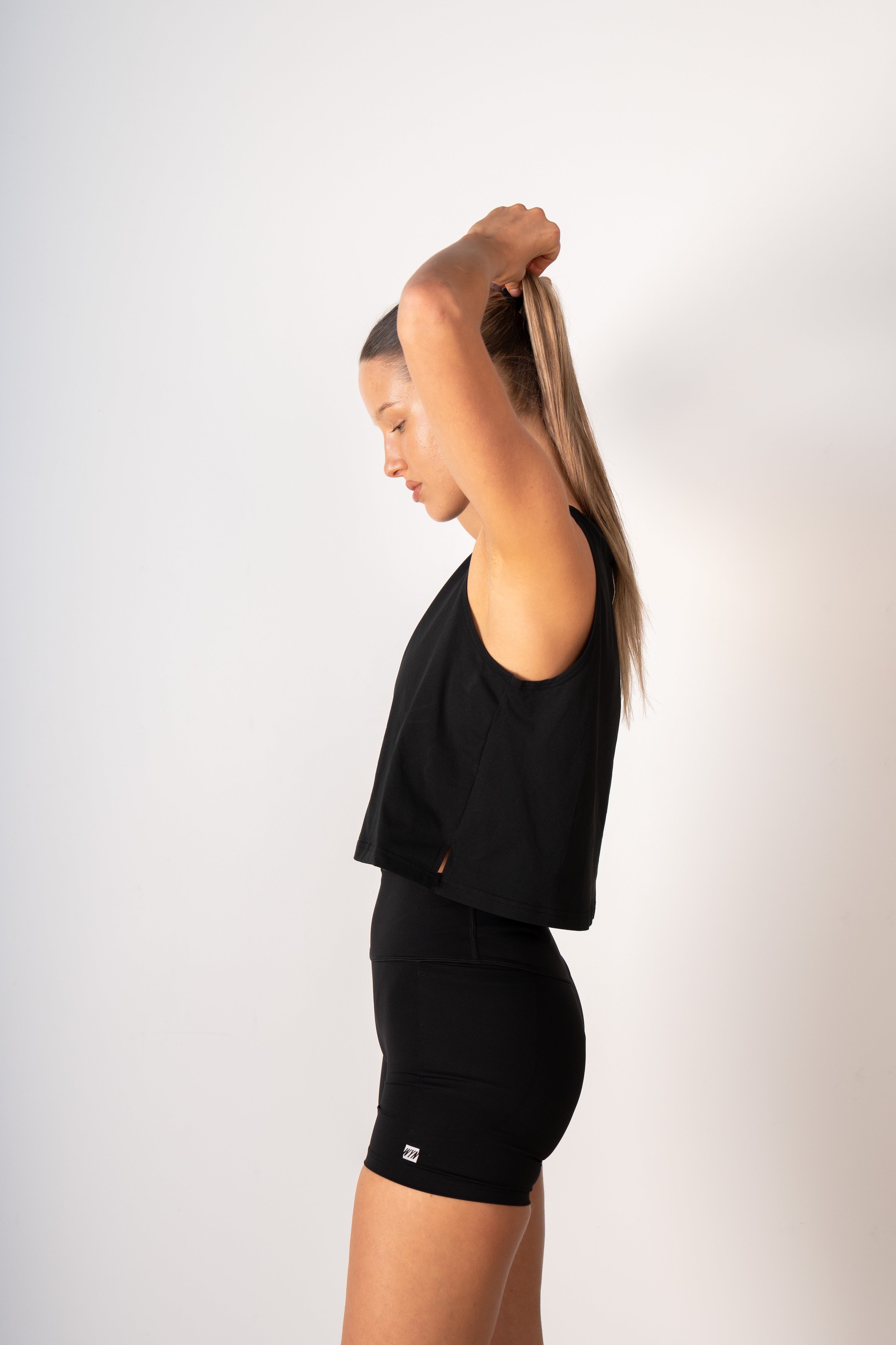Women's Hybrid Tank - Black