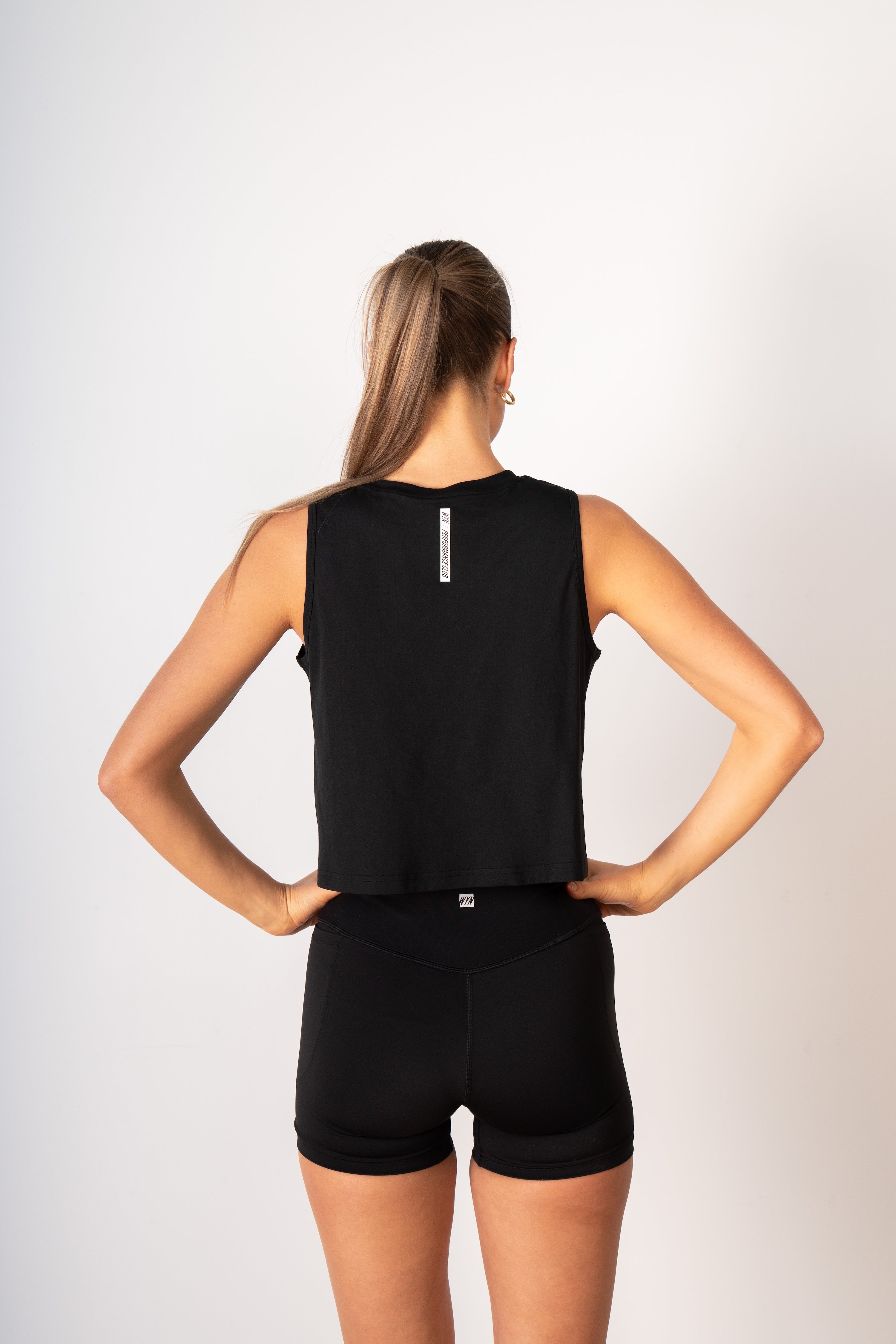 Women's Hybrid Tank - Black