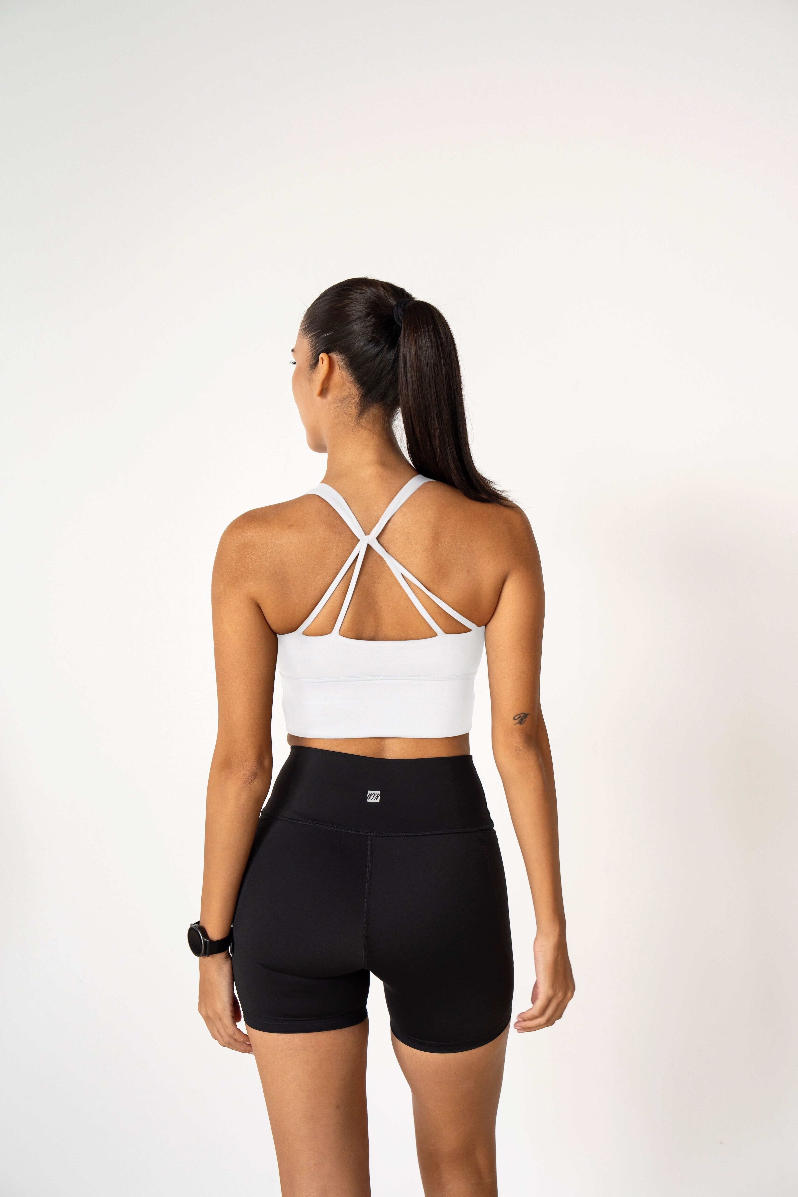Women's All-In Crop - White
