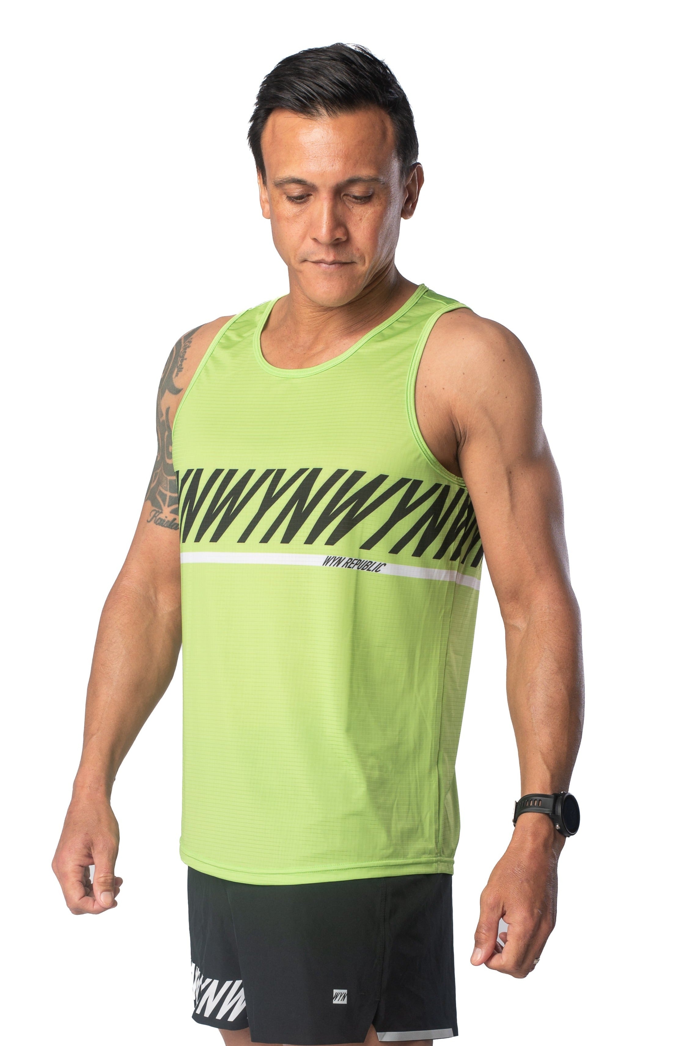 WYN Active Men's Fly Tank - Lime