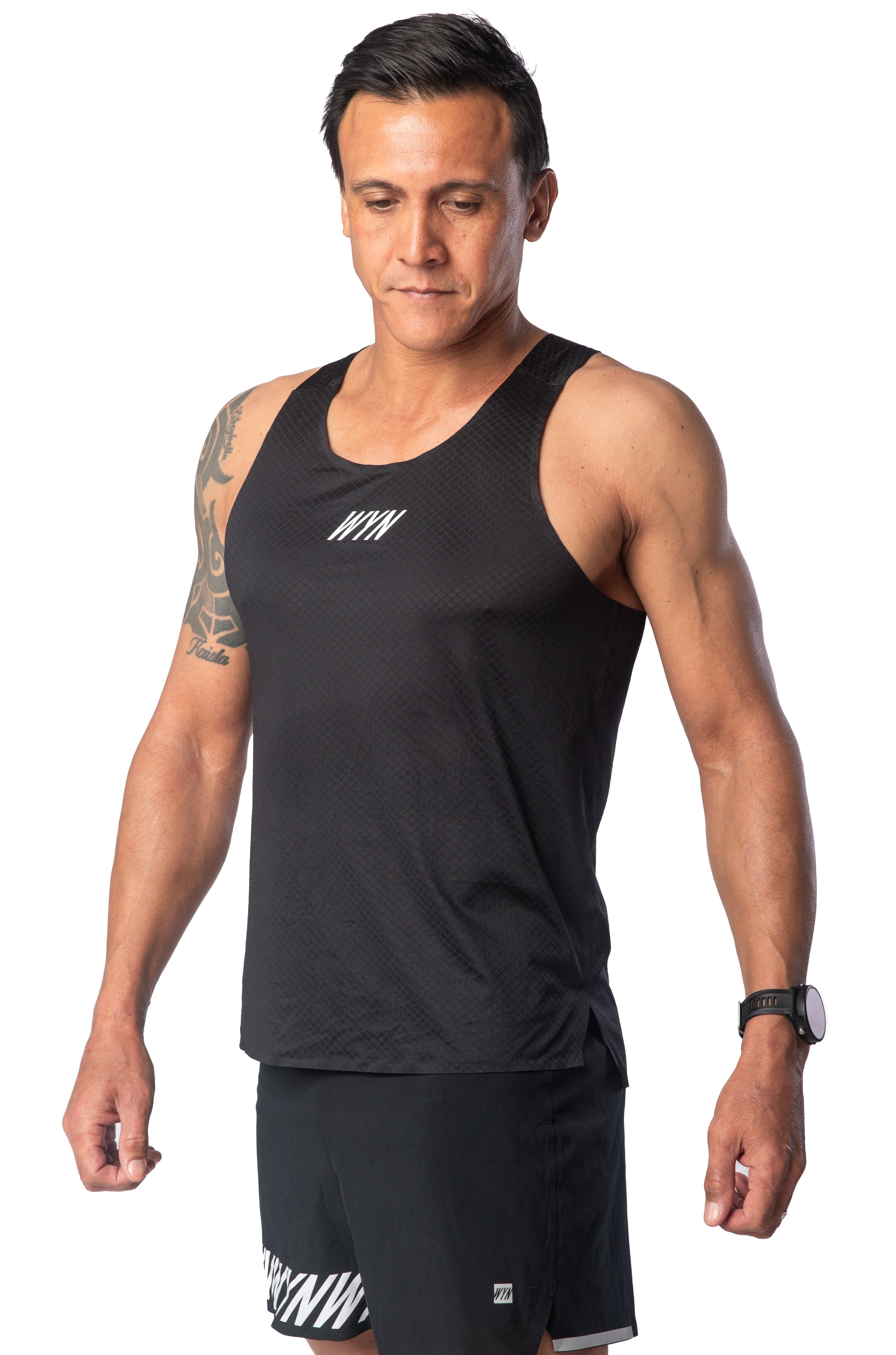 Men's WYN Active Club Tank - Black