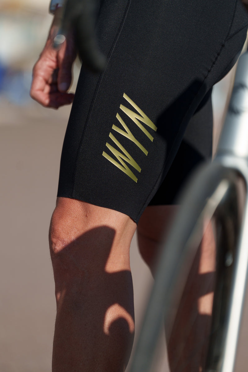 men's WC23 LTD velocity 2.0 cycling bib shorts  - black/gold