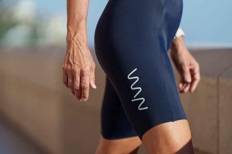 women's WC23 LUCEO+ tri suit - navy stripe
