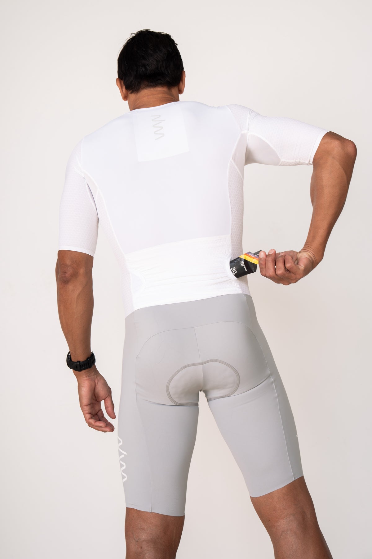 Men's LUCEO+ Aero Tri Suit - White/Platinum