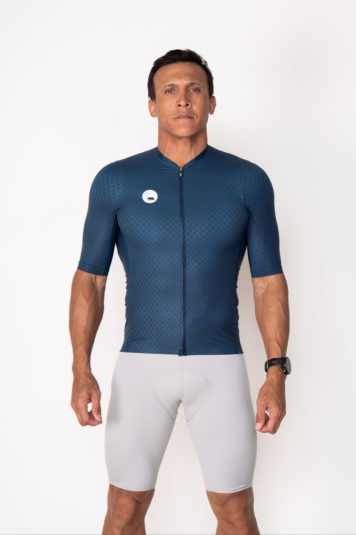 Men's LUCEO Pro Racer Cycling Jersey - Midnight Blue