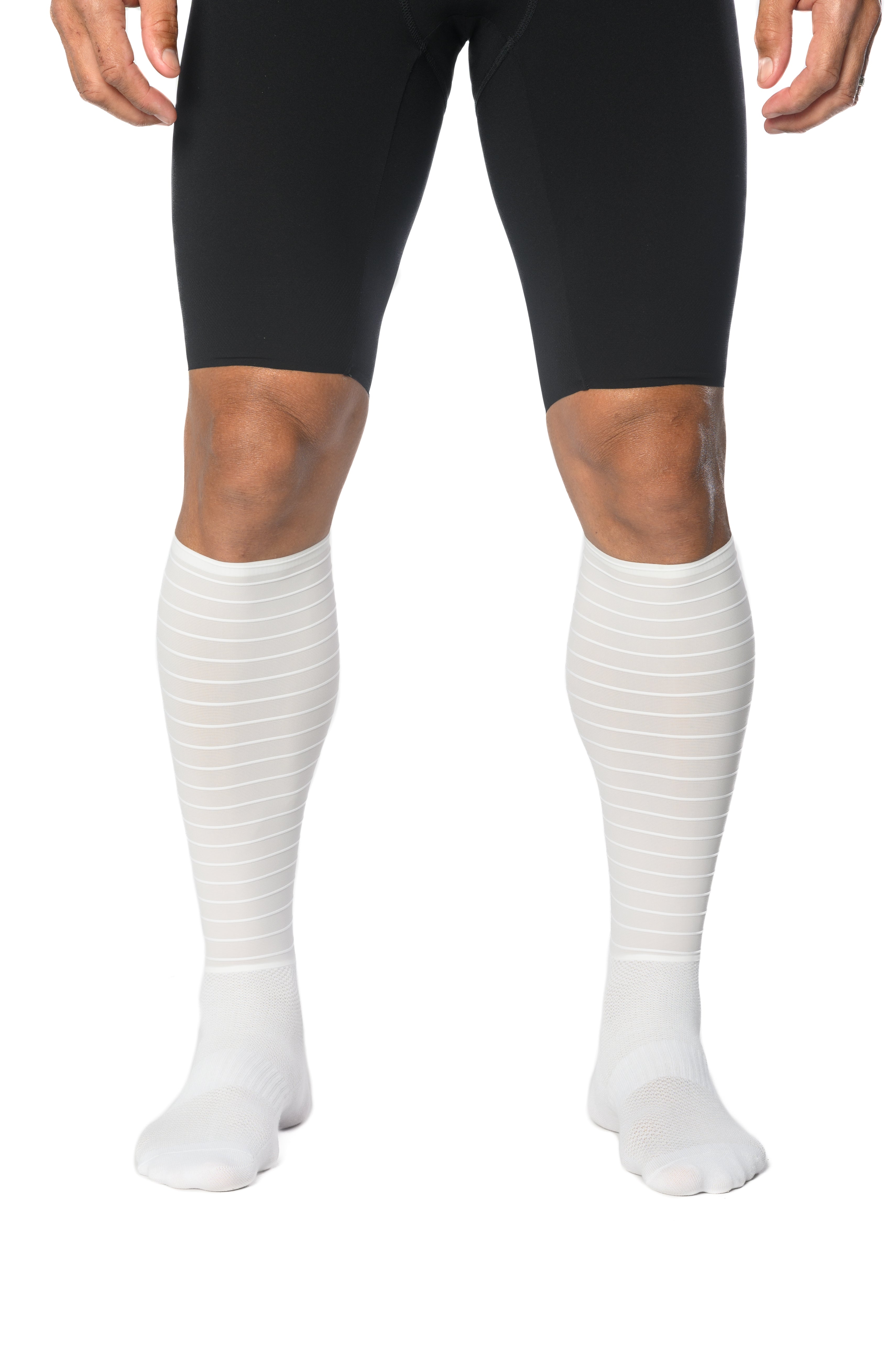 Unisex CdA Aero Calf Socks - White