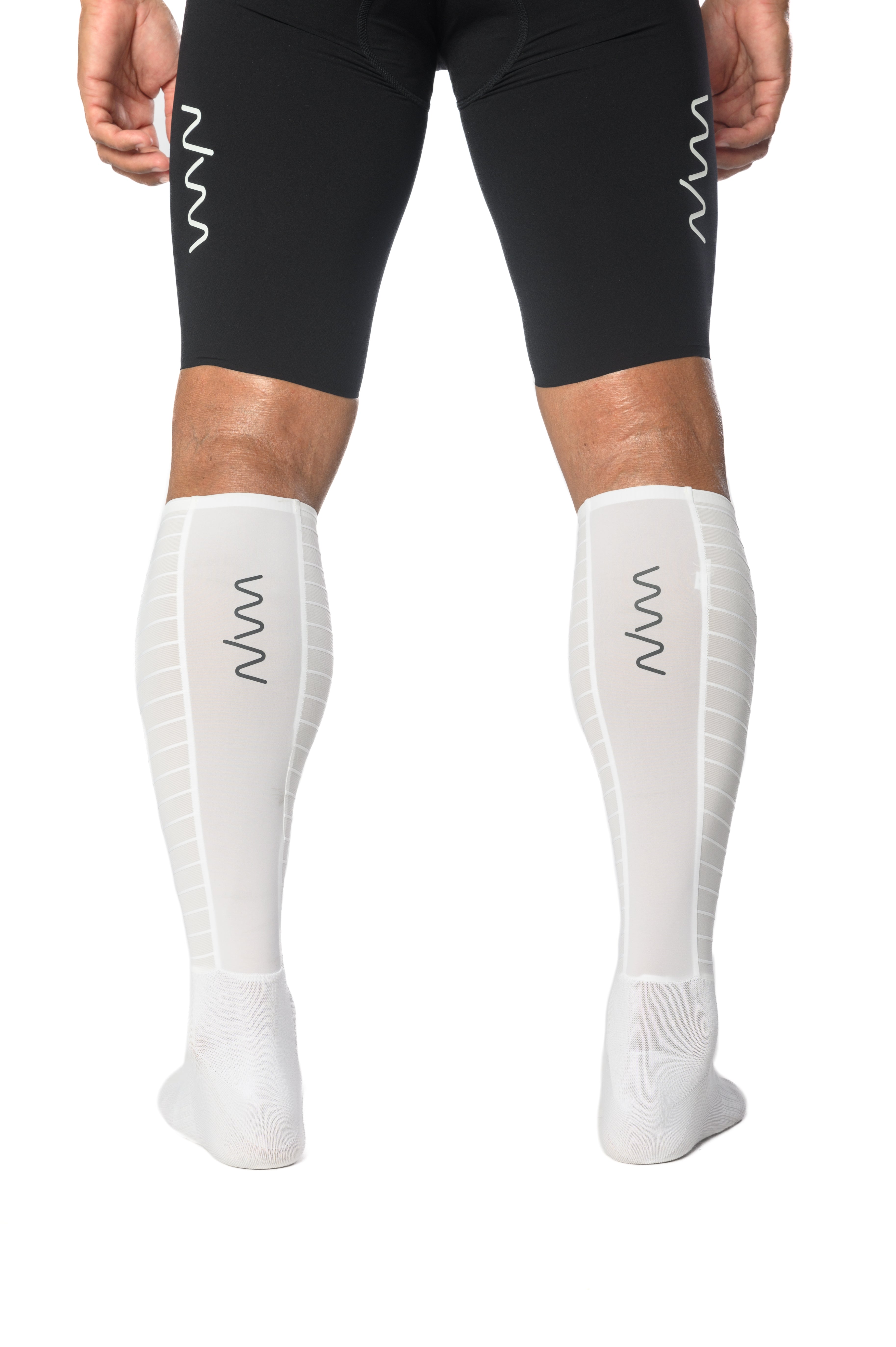 Unisex CdA Aero Calf Socks - White