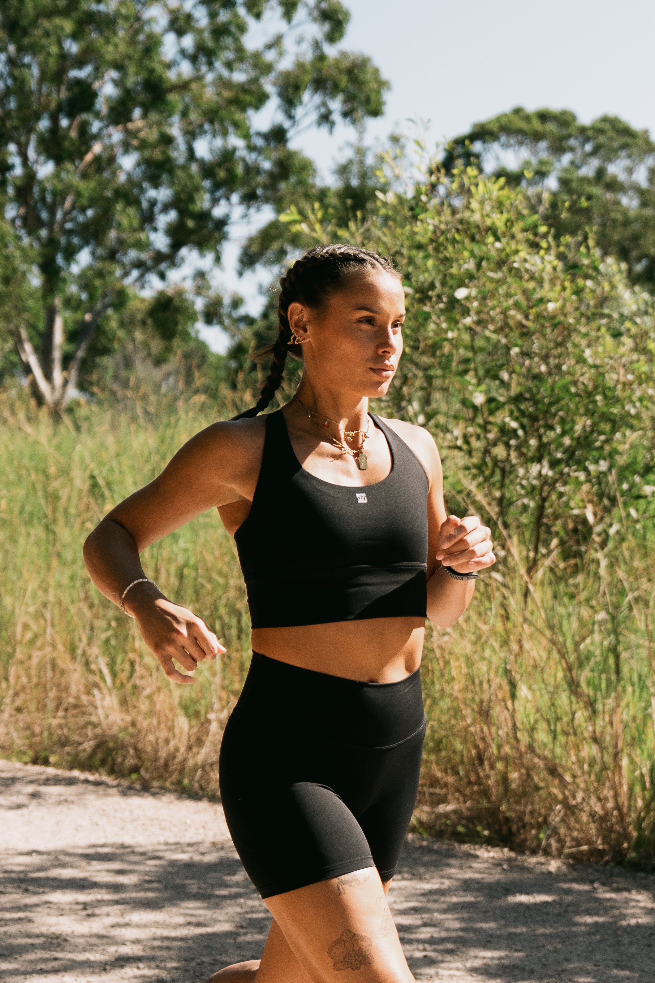 Women's All-In Crop - Black