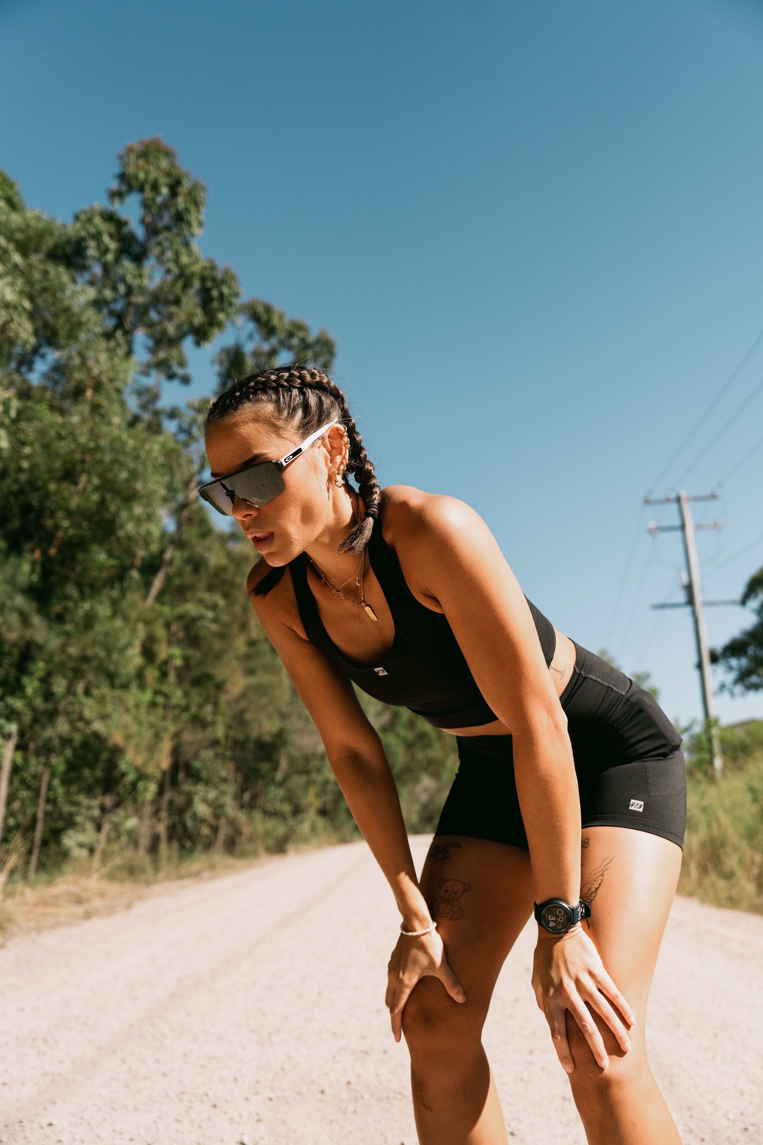Women's All-In Crop - Black