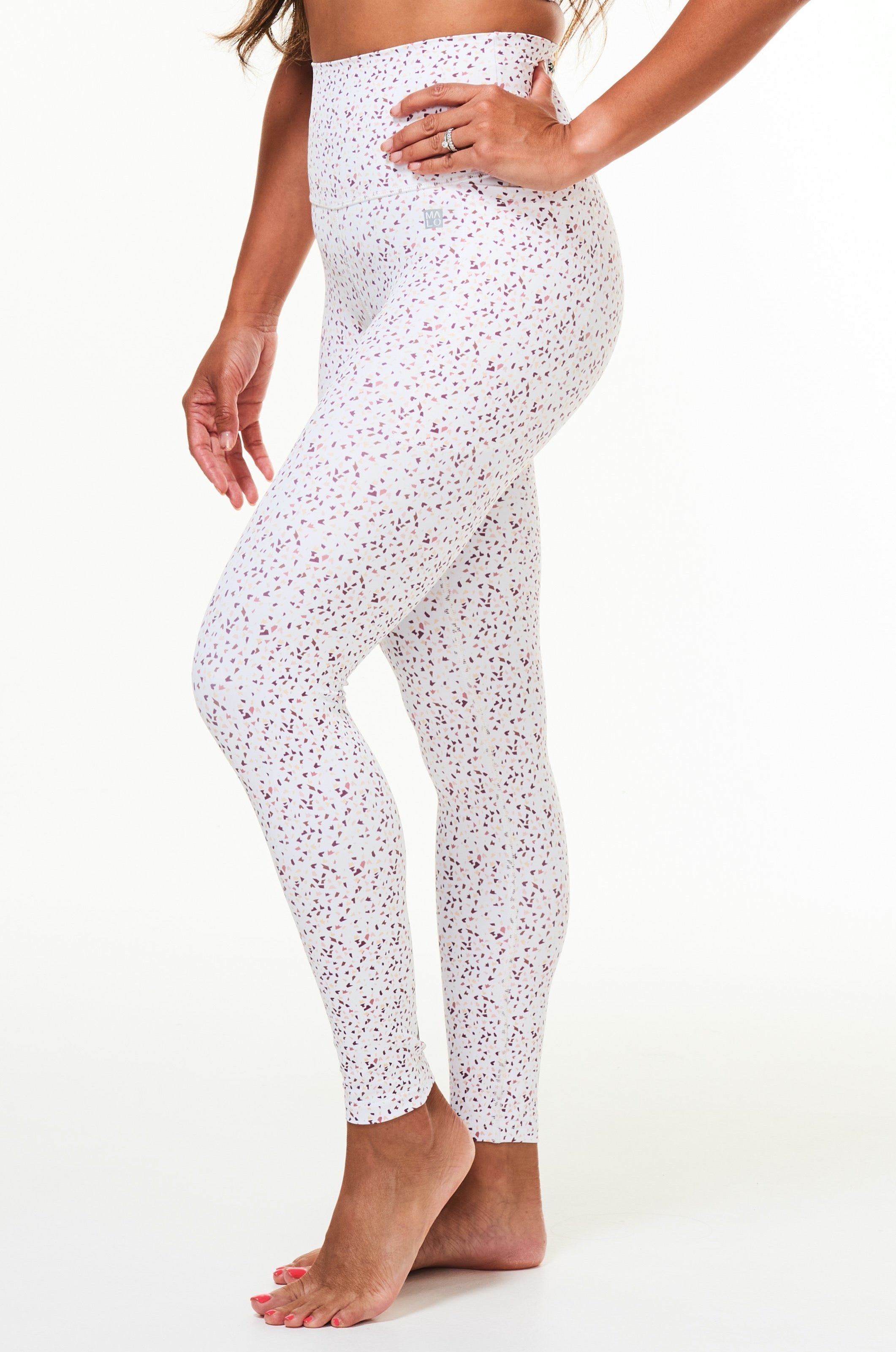WYN by MALO on the run 7/8 tights - rose quartz