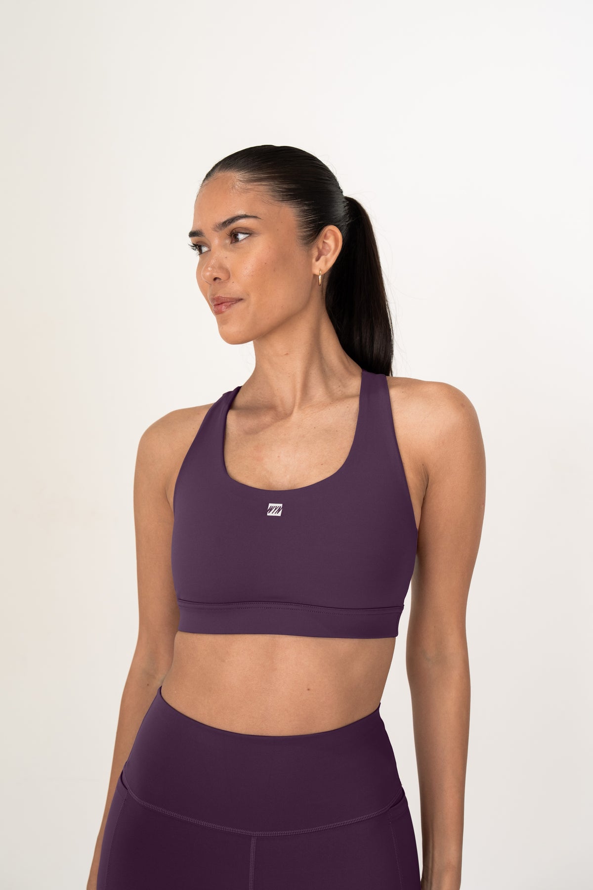 Women's Stash Racerback Bra - Plum